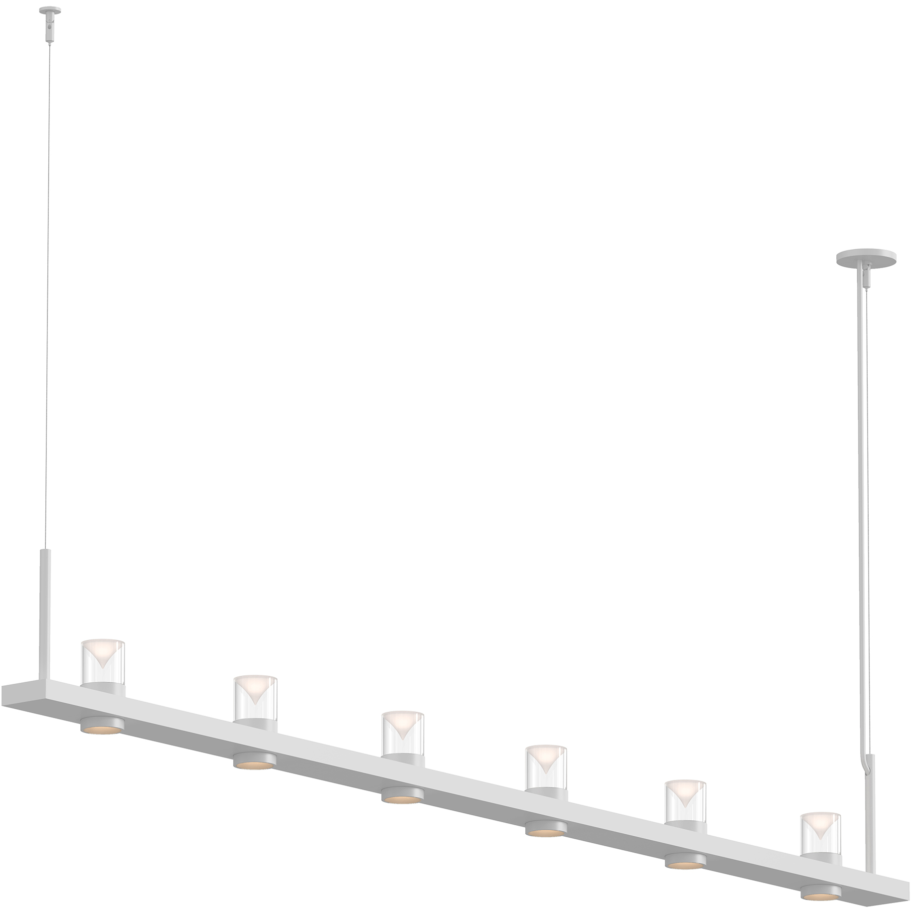 Intervals LED 96.25 inch Satin White Pendant Ceiling Light