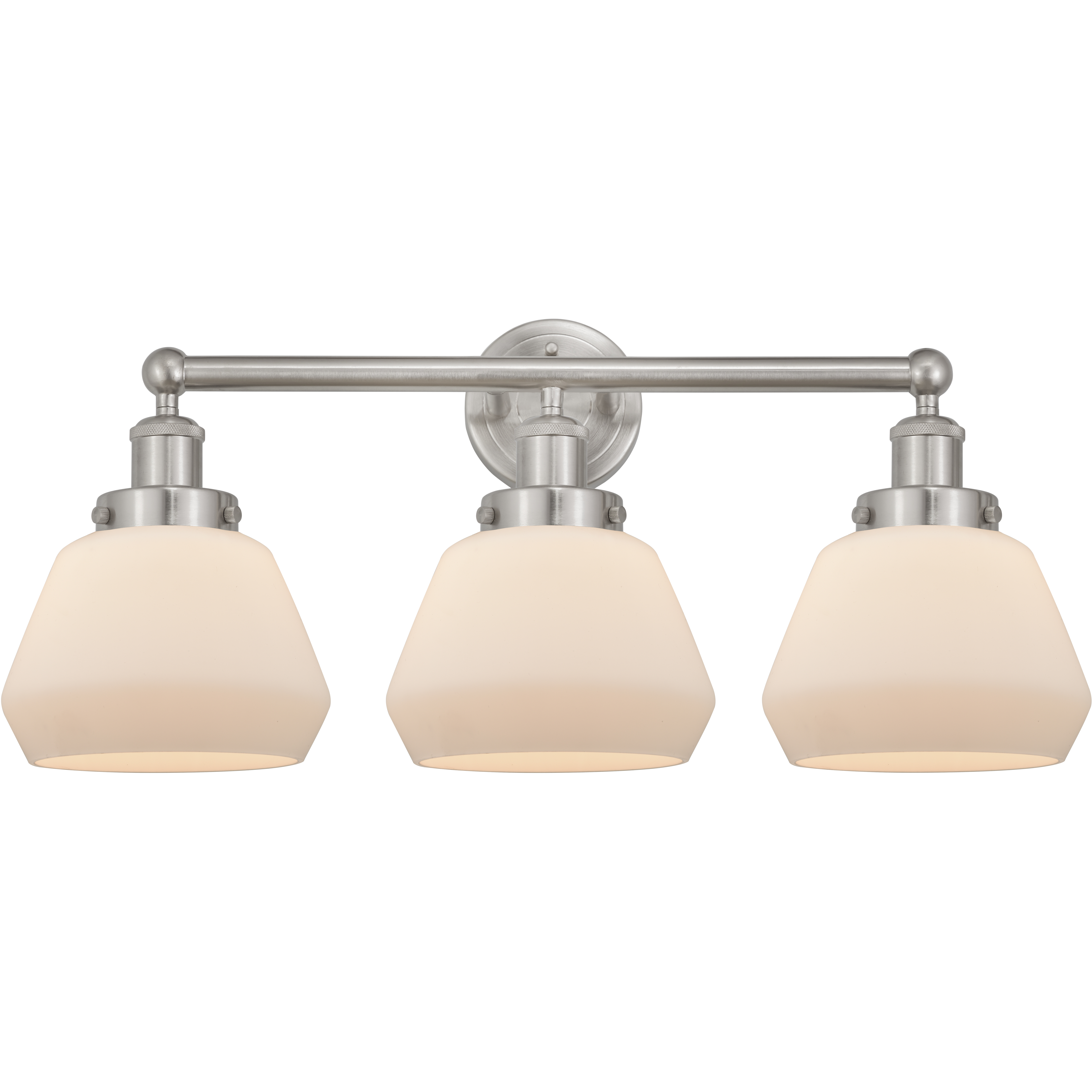 Fulton 3 Light 24.5 inch Brushed Satin Nickel Bath Vanity Light Wall Light