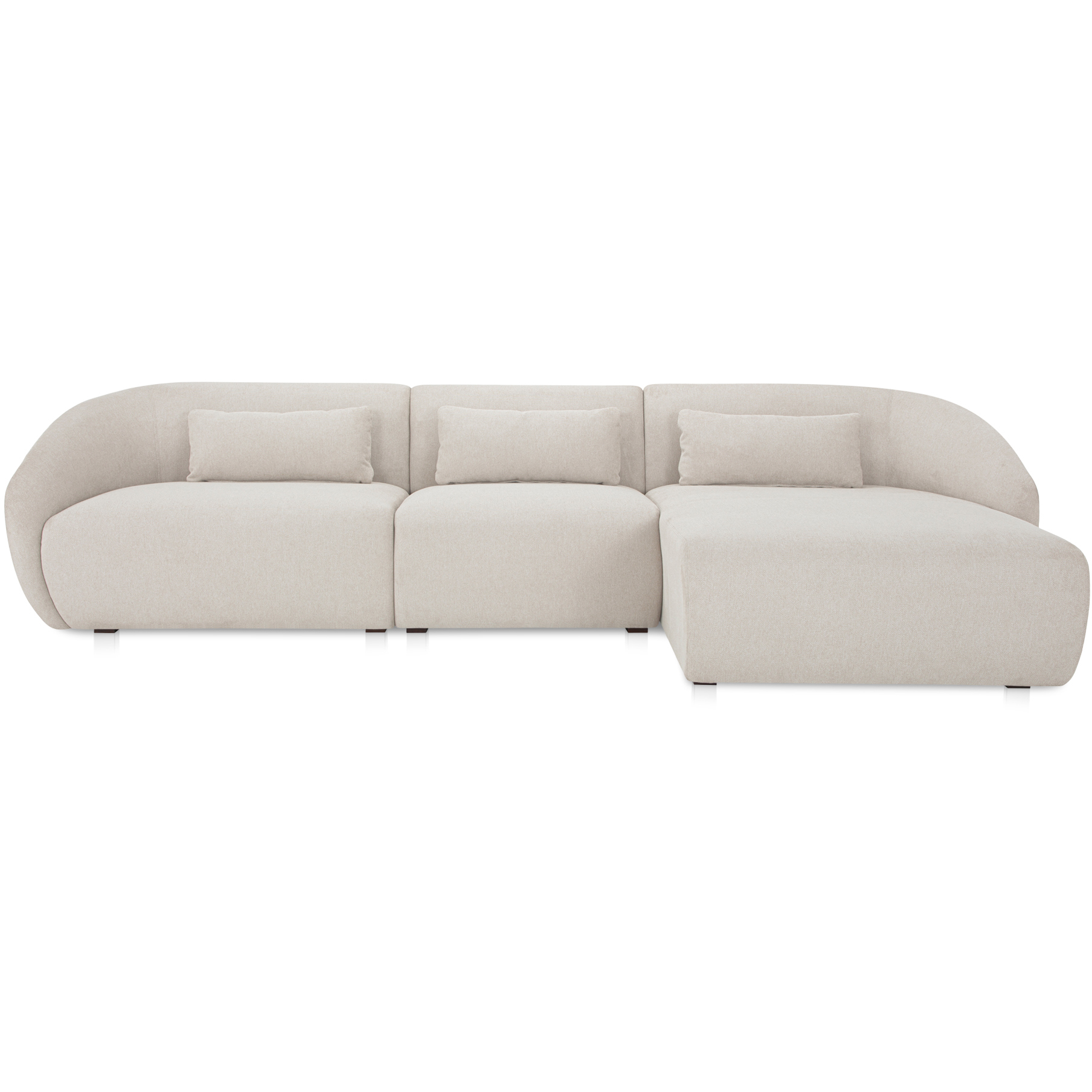 Amelia White Modular Right Sectional, Lounge