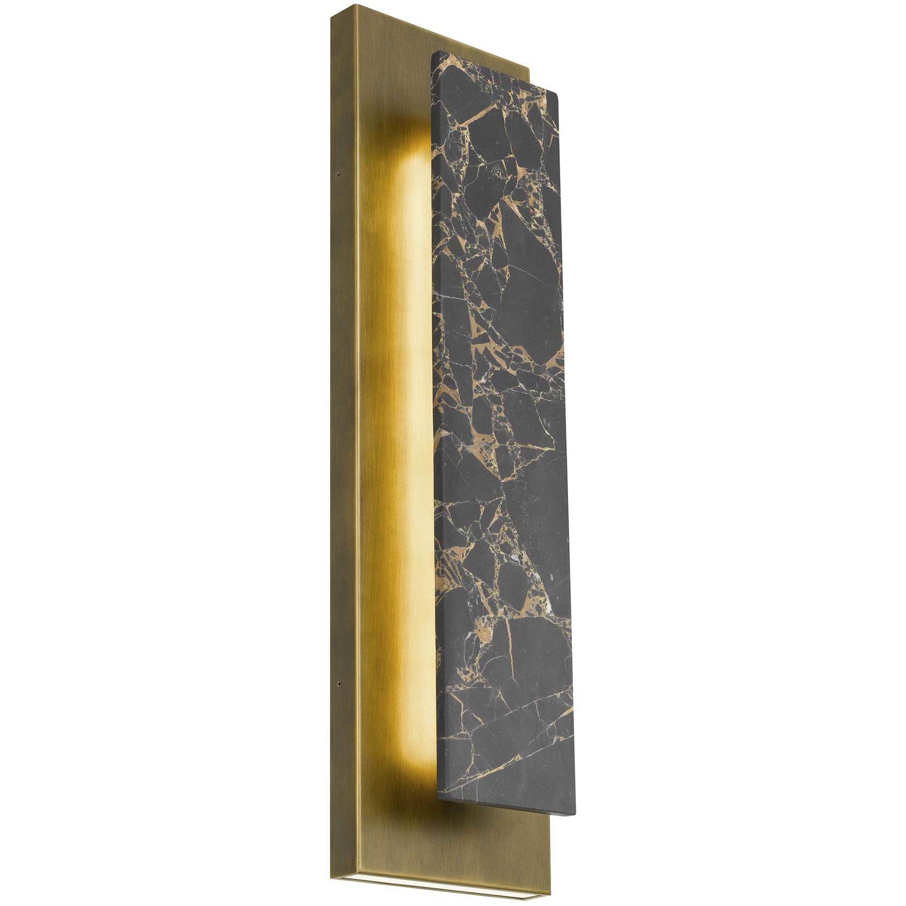 Zoey LED 24 inch Painted Antique Brass Outdoor Wall Sconce