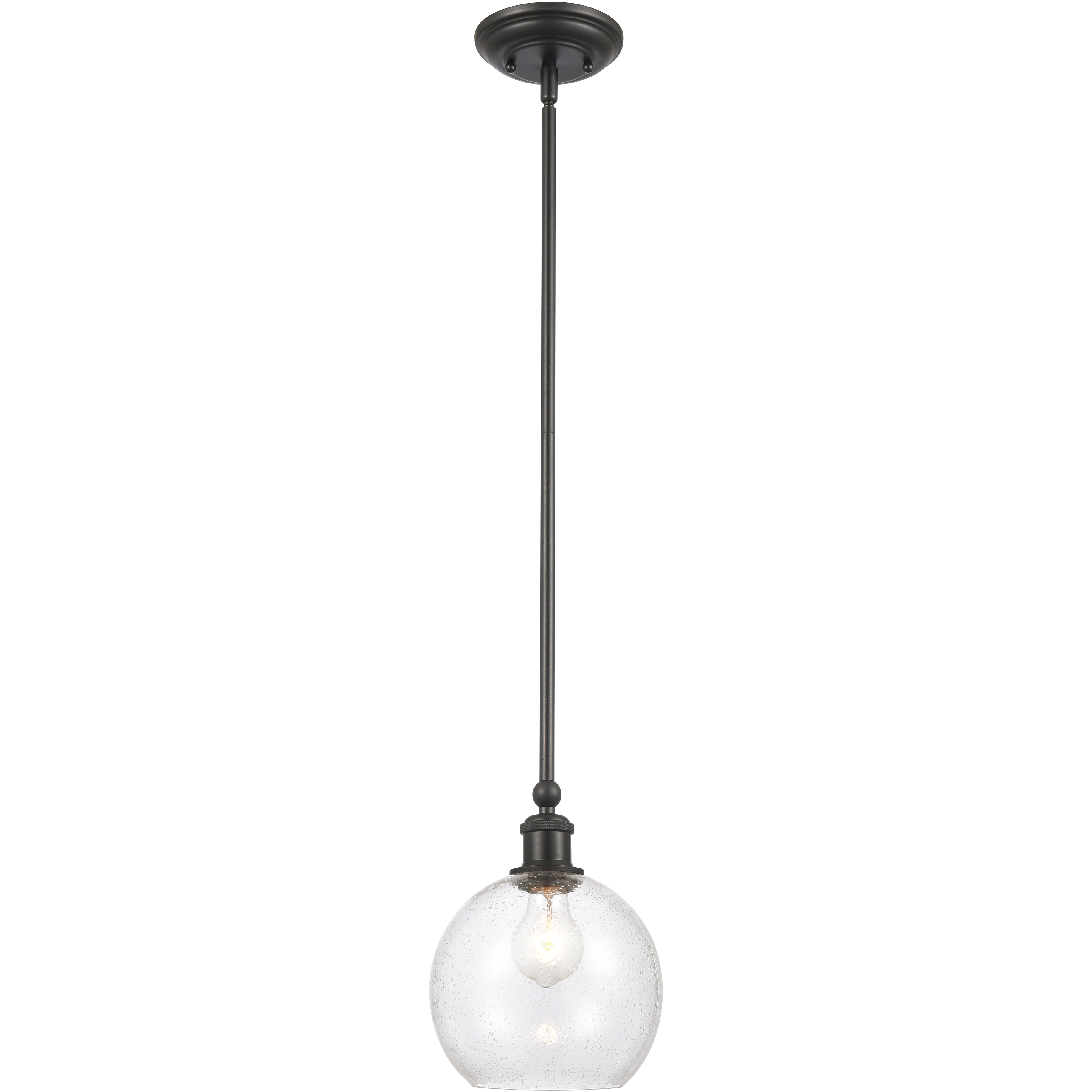 Ballston Concord 1 Light 8 inch Matte Black Mini Pendant Ceiling Light in Incandescent, Seedy