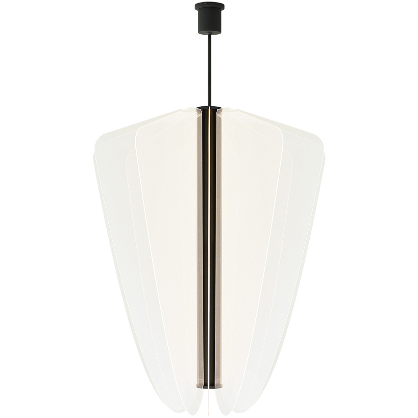 Sean Lavin Nyra LED 42.2 inch Nightshade Black Chandelier Ceiling Light, Integrated LED