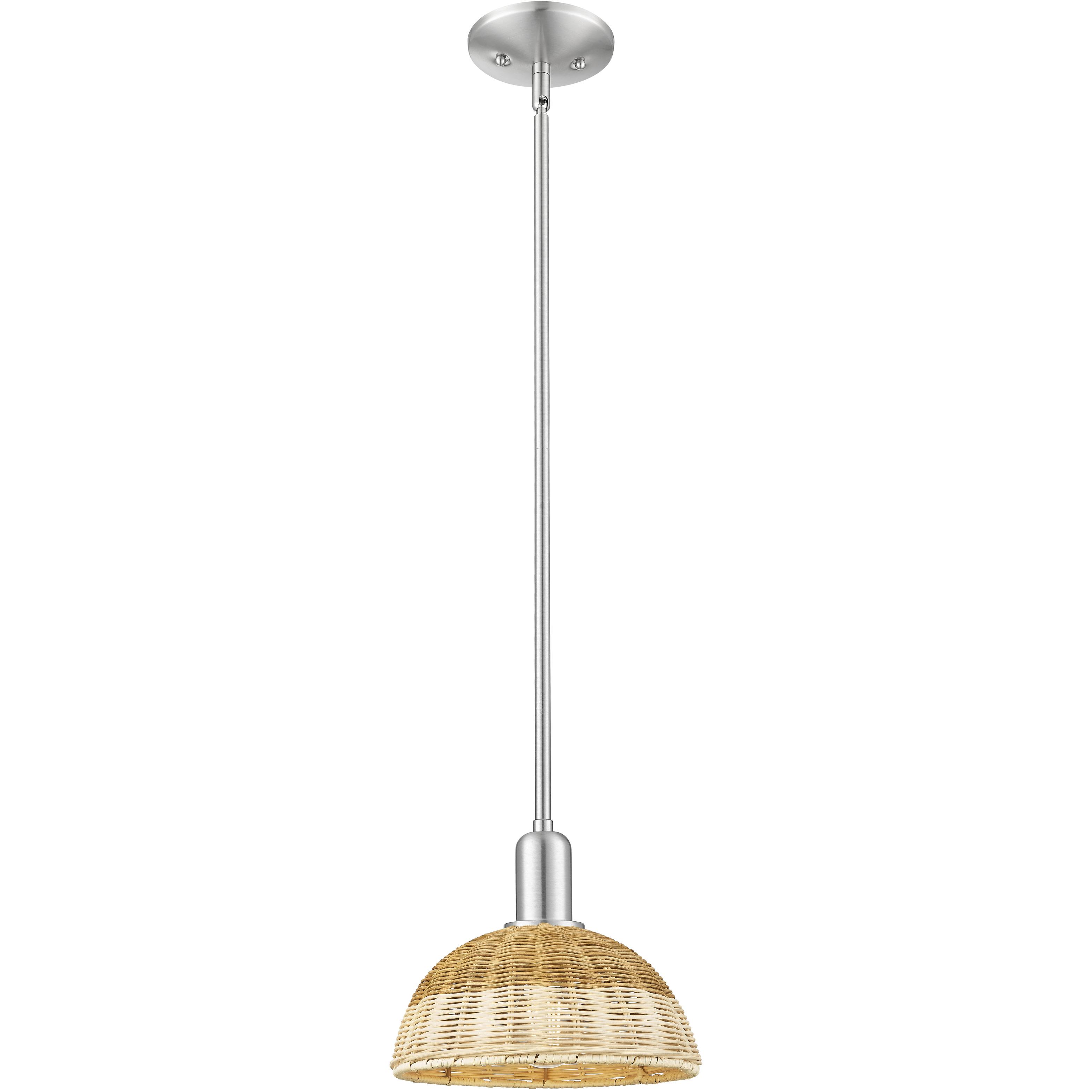 Natural Ballston Dome 1 Light 9 inch Brushed Satin Nickel Mini Pendant Ceiling Light