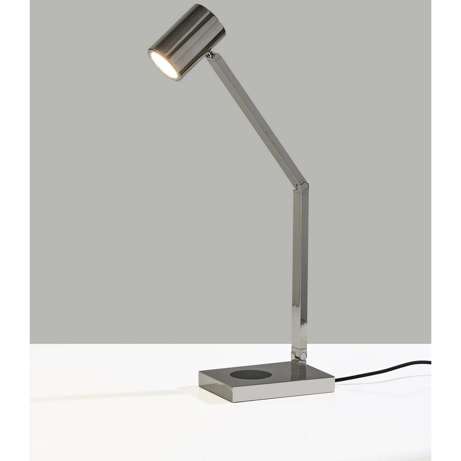 Newman 19 inch 10.00 watt Polished Nickel Task Lamp Portable Light, ADS360