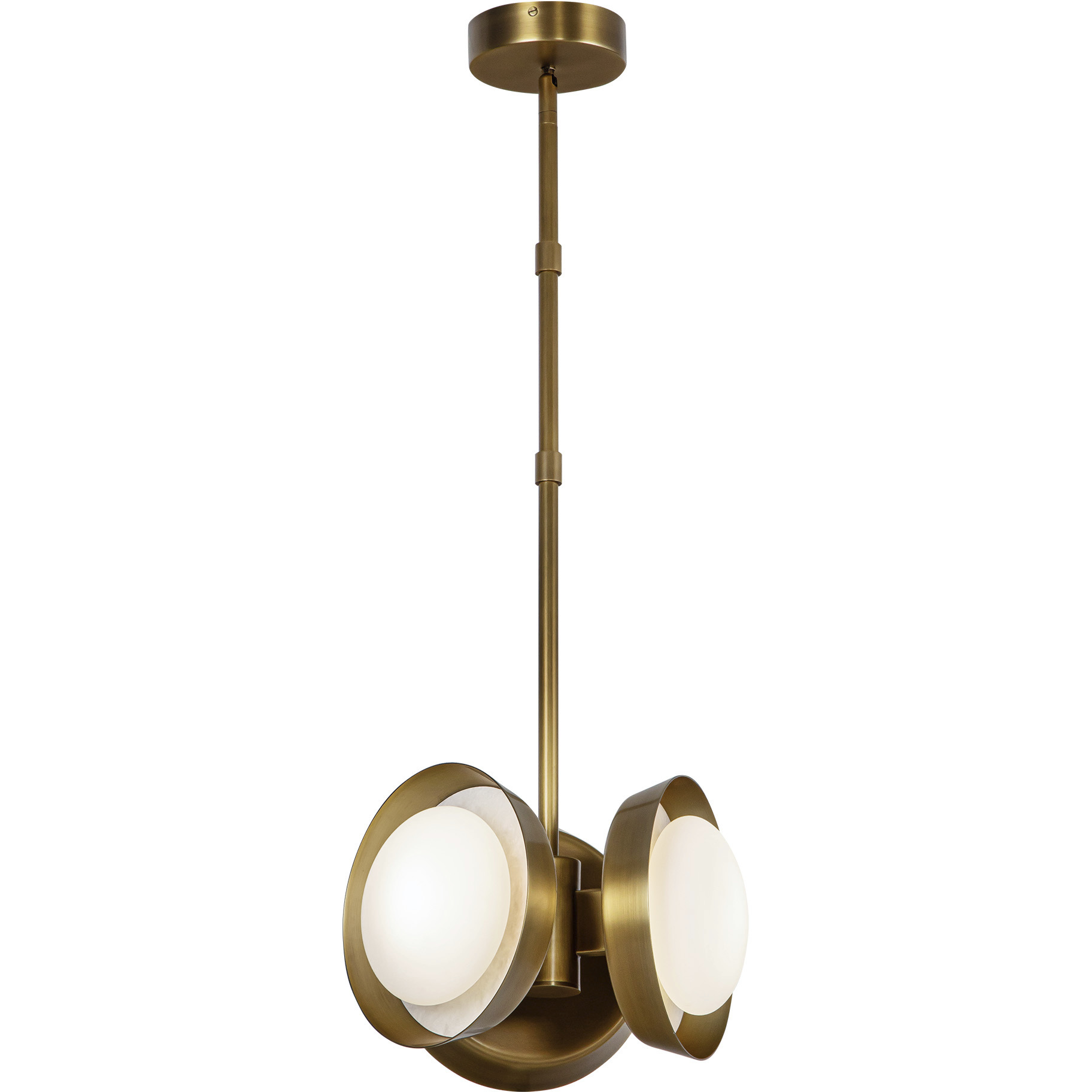 Alonso LED 12.63 inch Vintage Brass Pendant Ceiling Light
