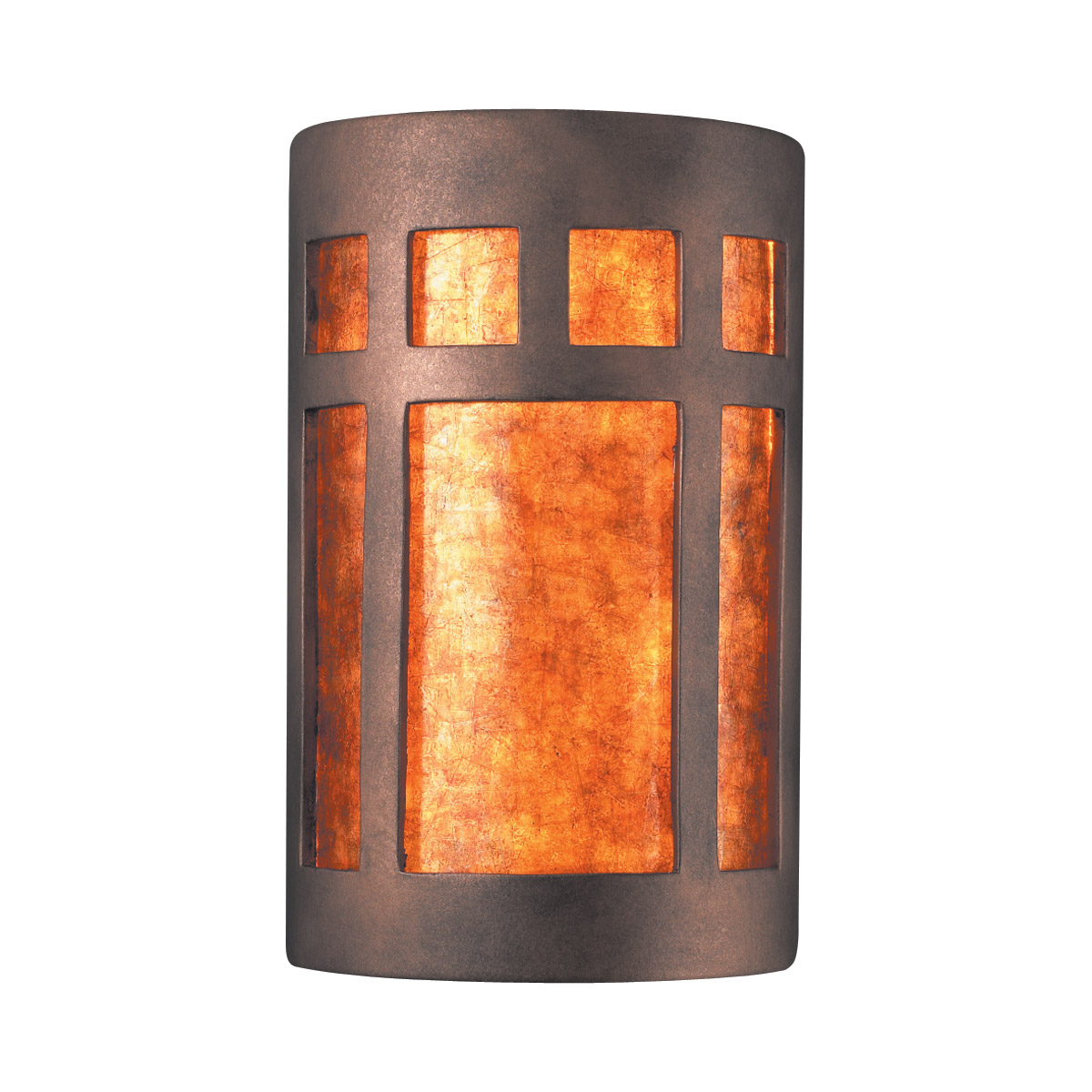 Ambiance Cylinder LED 7.75 inch Antique Silver ADA Wall Sconce Wall Light, Large