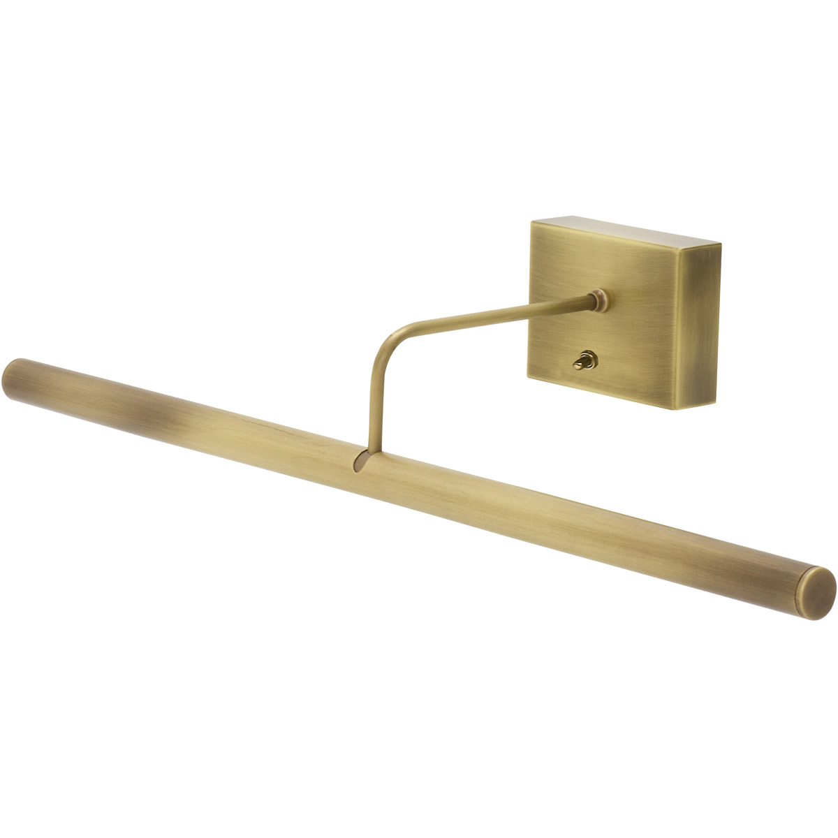 Slim-line 6.4 watt 24 inch Antique Brass Picture Light Wall Light, Battery Operated