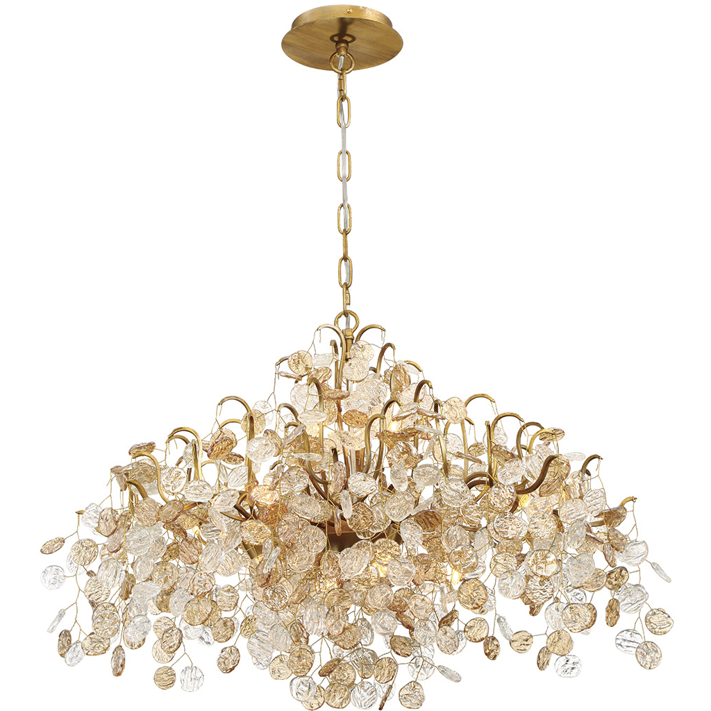 Campobasso 11 Light 33.25 inch Gold Chandelier Ceiling Light