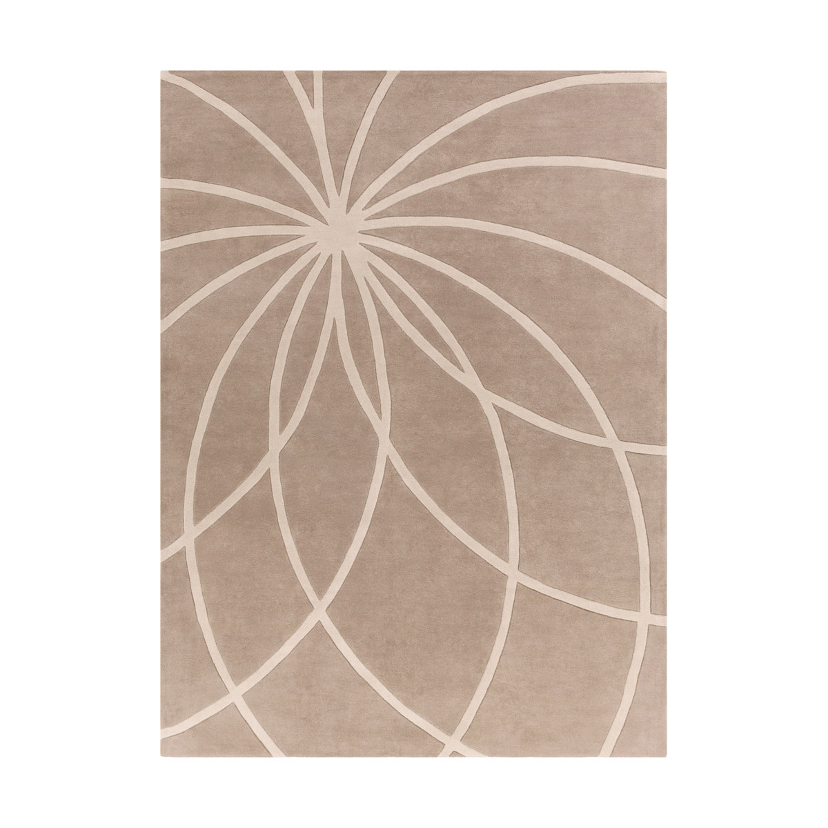 Forum 132 X 96 inch Khaki/Cream Rugs, Wool