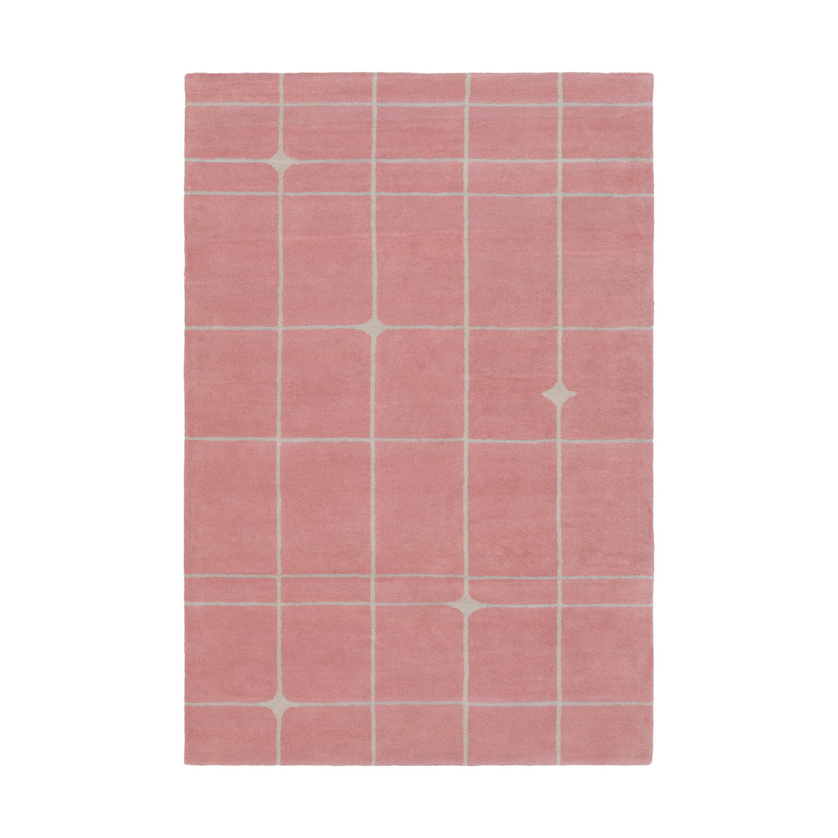 MOD POP 72 X 48 inch Pink and Gray Area Rug, Wool