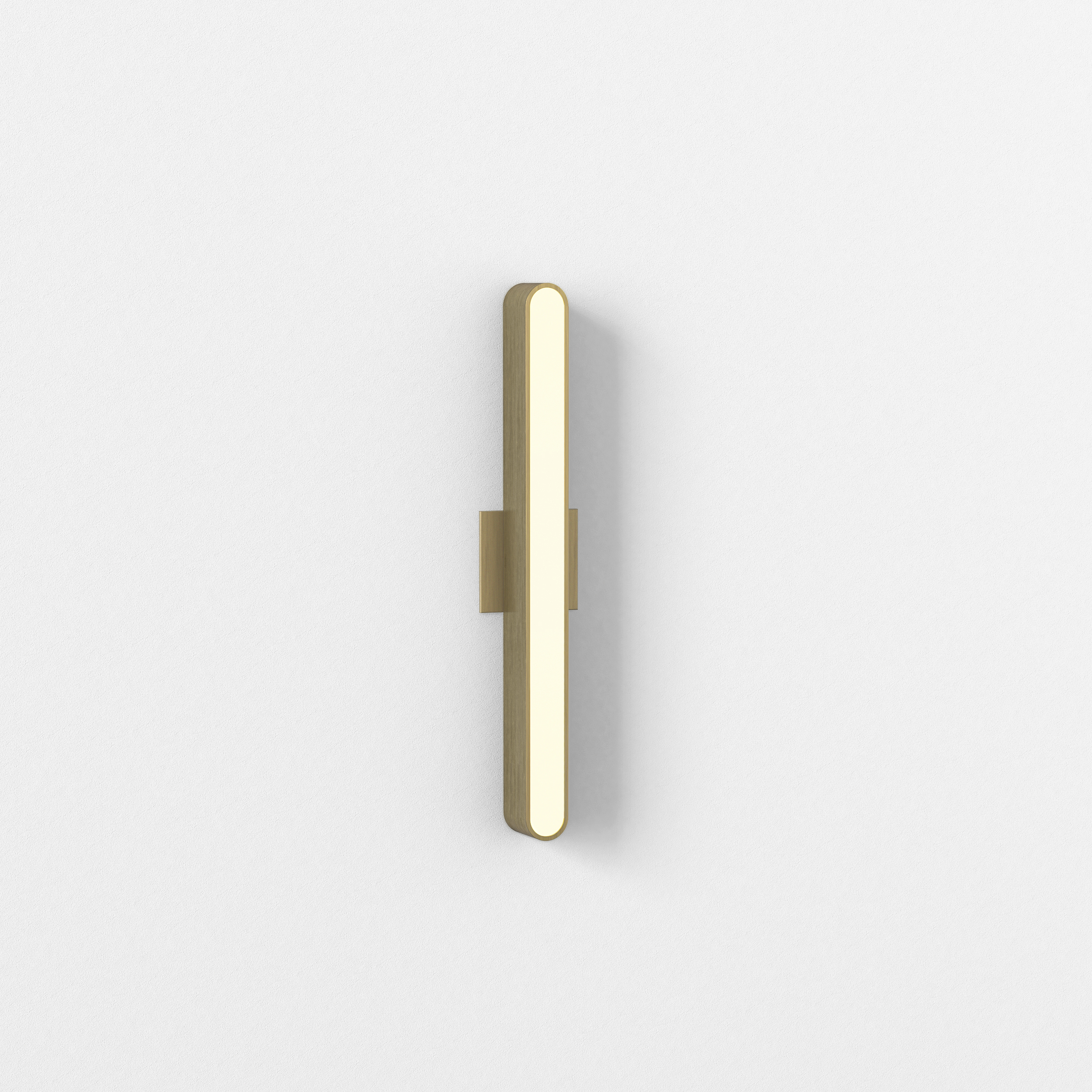 Atticus LED 23.62 inch Matte Brushed Brass Bathroom Wall Light