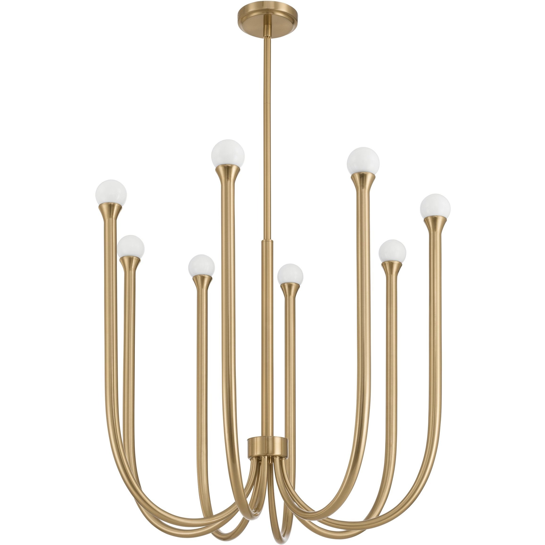 Dahlia LED 28 inch Brass Chandelier Ceiling Light