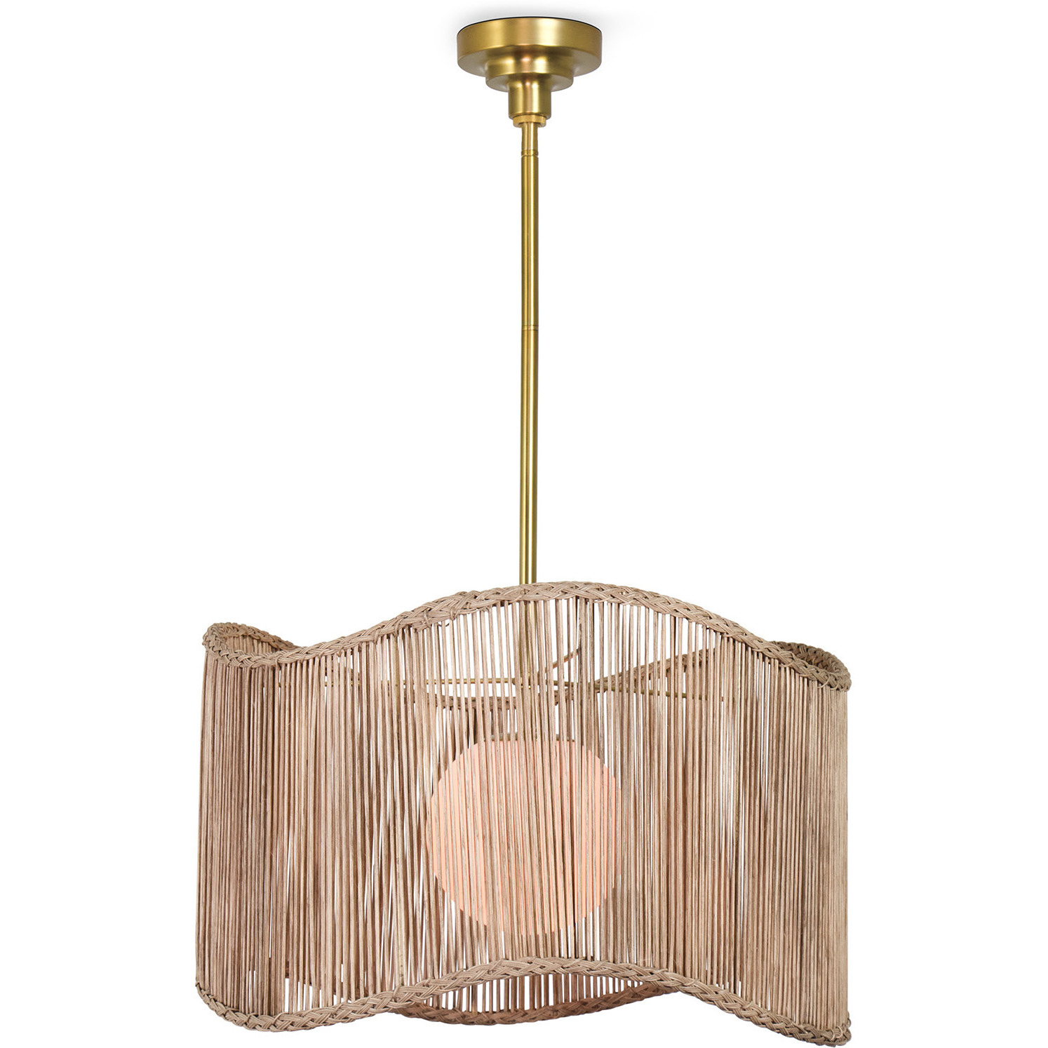 Nimes 1 Light 22 inch Natural Pendant Ceiling Light, Drum