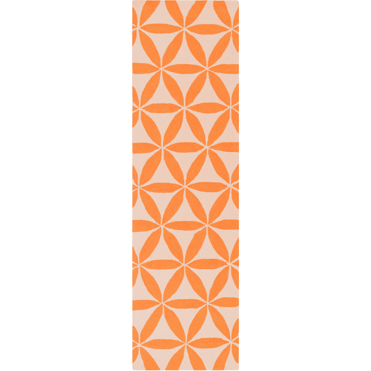 Brentwood 120 X 96 inch Burnt Orange, Beige Rug