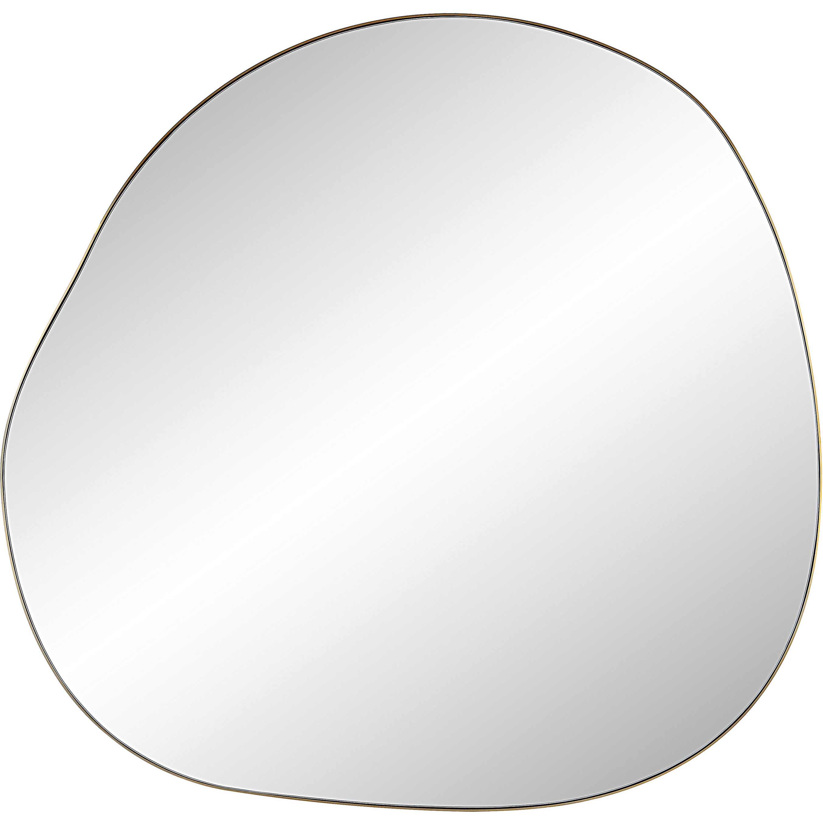 Peony 45 X 45 inch Burnished Brass Wall Mirror
