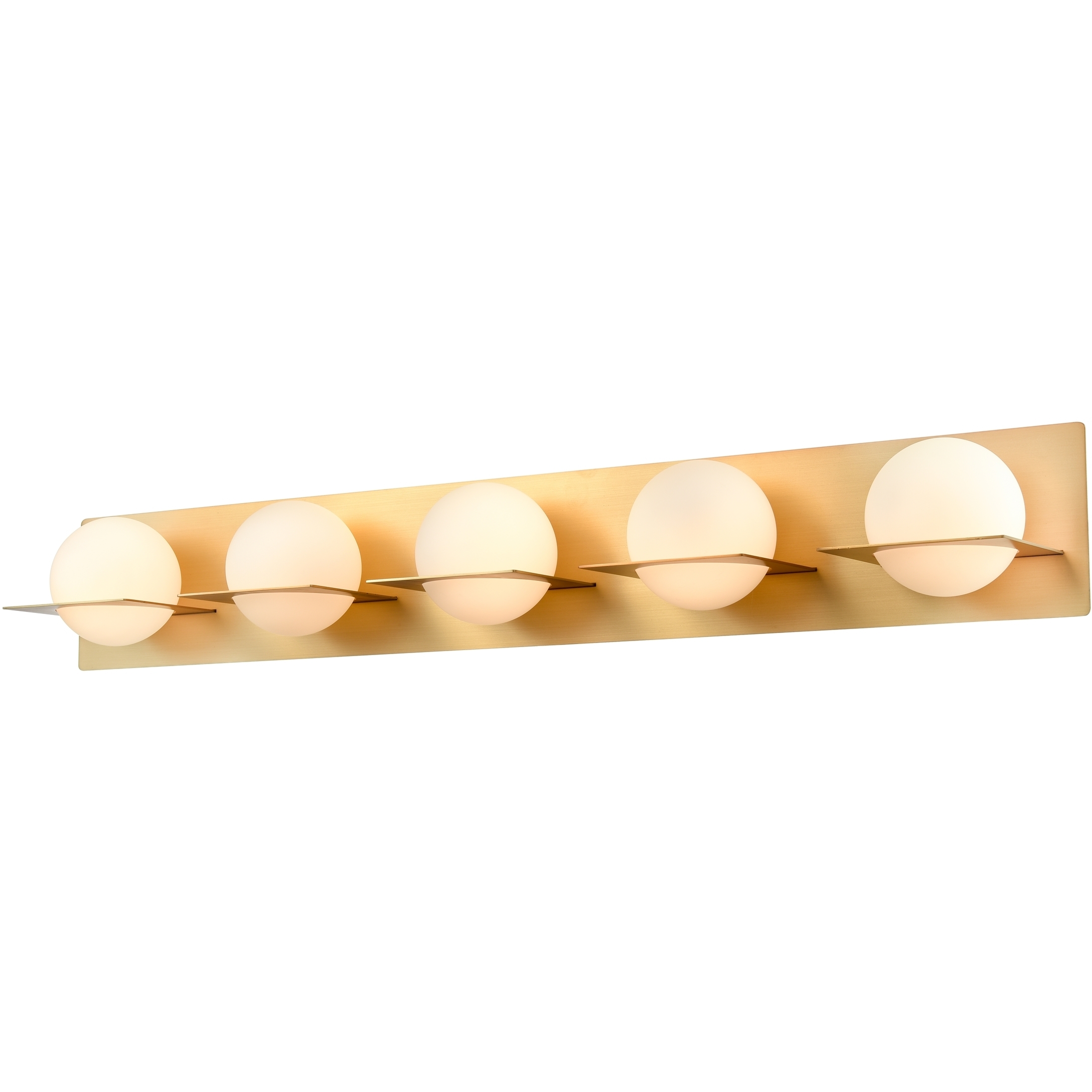 Io 5 Light 36.5 inch Venetian Brass Bath Vanity Wall Light