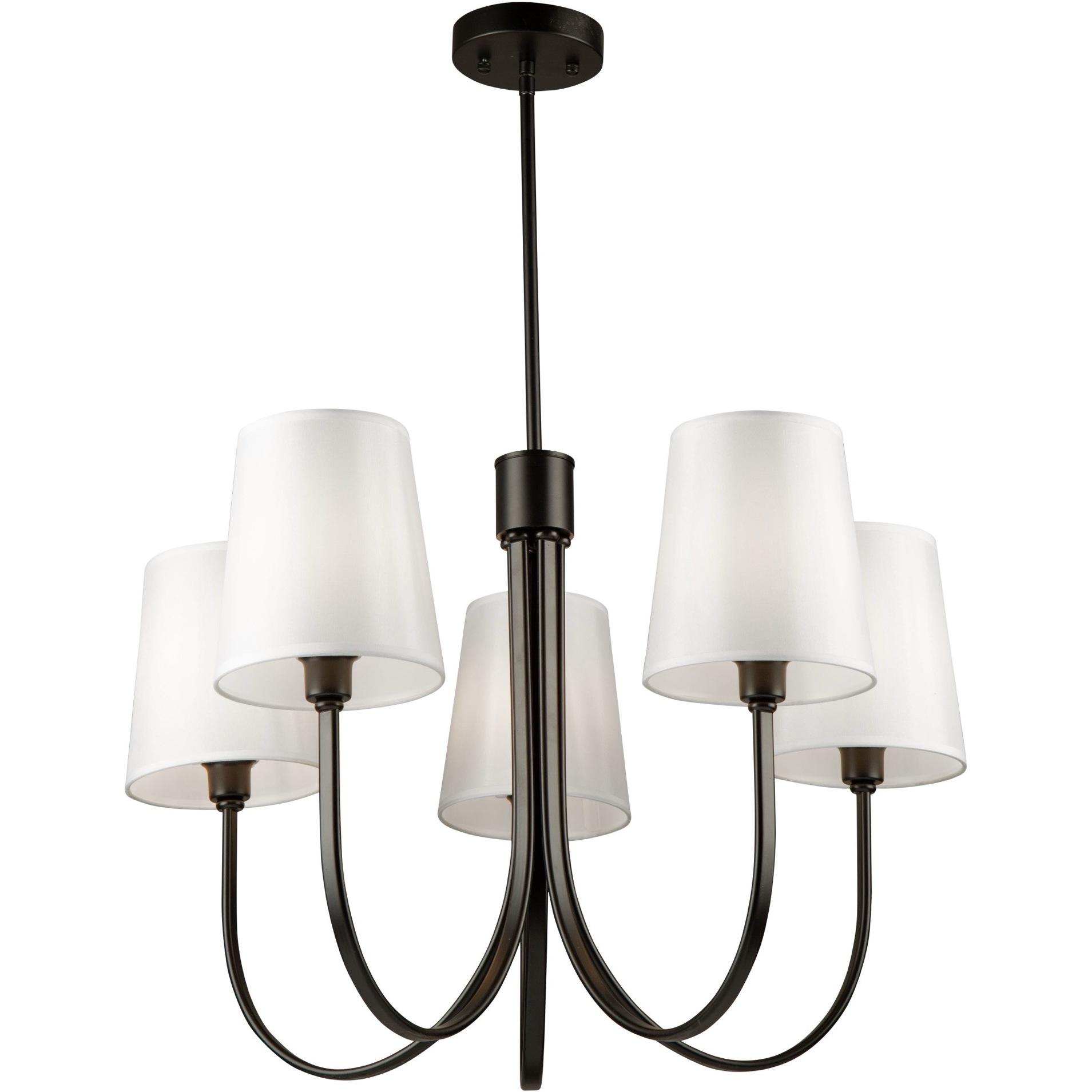 Rhythm LED 27.6 inch Black Chandelier Ceiling Light