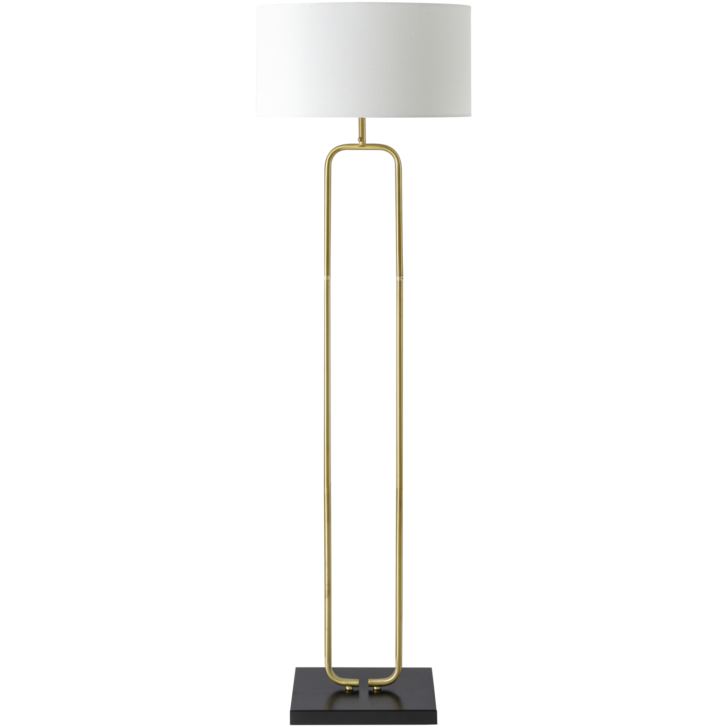 Molto 62.5 inch 100 watt Metallic - Brass Accent Floor Lamp Portable Light