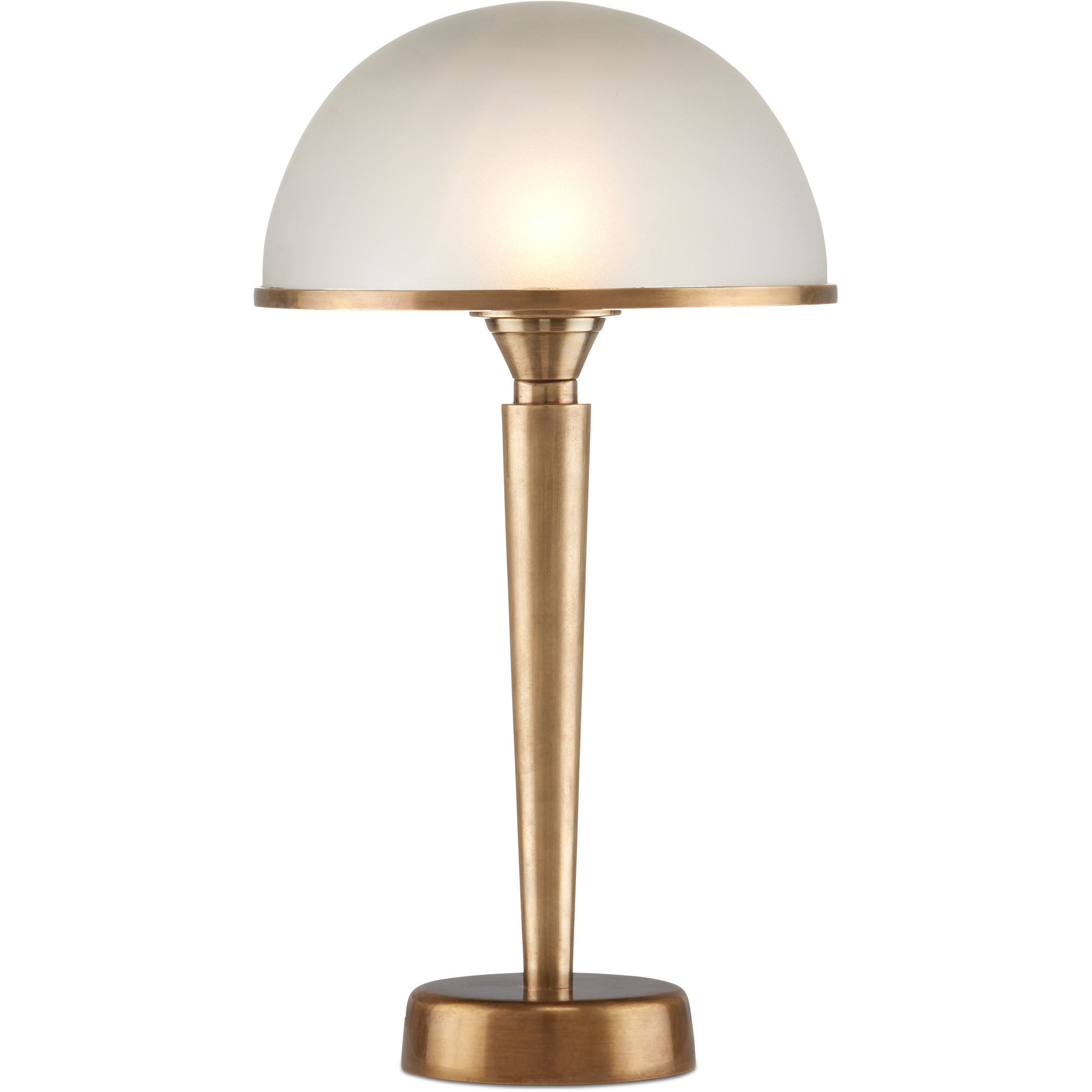 Gatsby 14.5 inch 9 watt Antique Brass and Frosted Table Lamp Portable Light