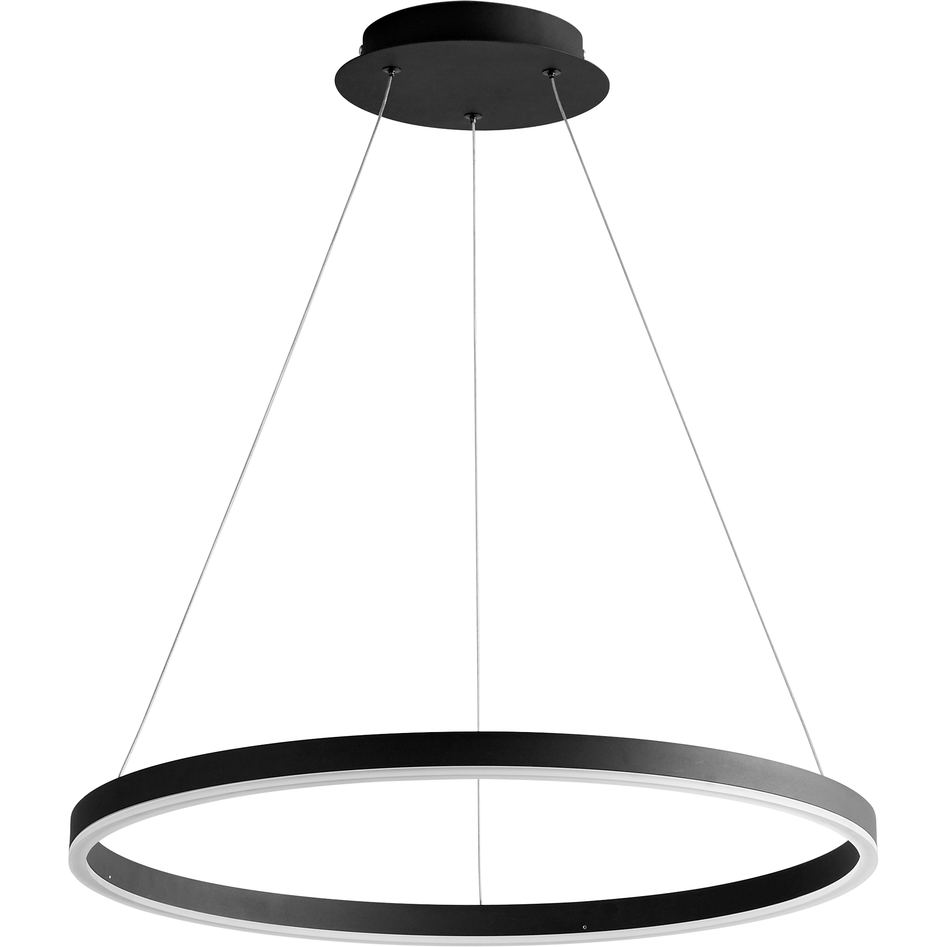 Circulo LED 23.5 inch Black Pendant Ceiling Light
