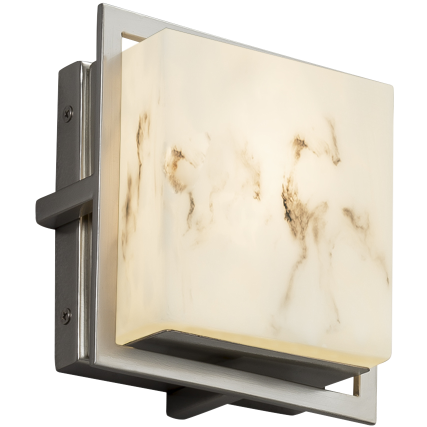Lumenaria 6.5 inch Brushed Nickel Outdoor Wall Sconce