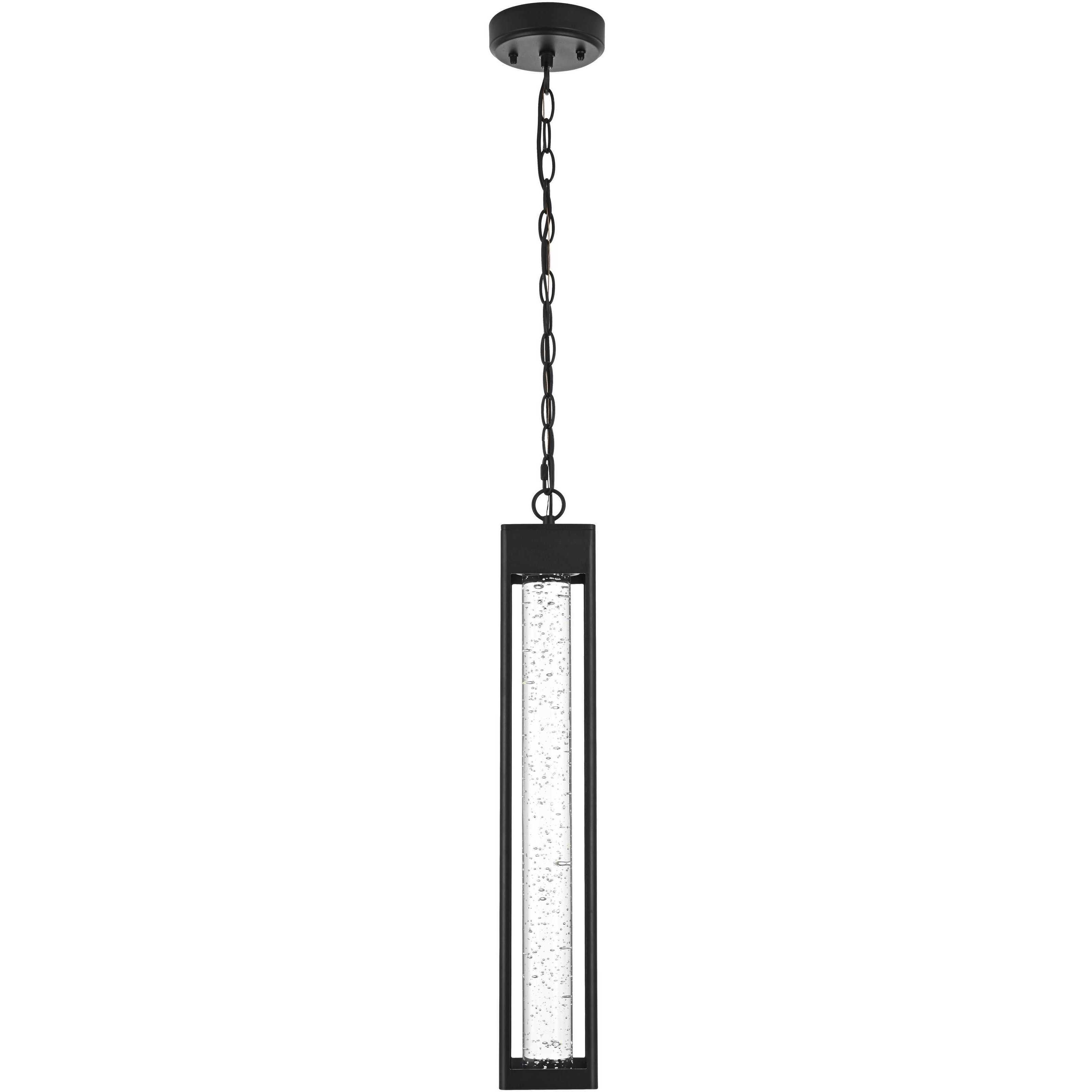 Amaris 1 Light 4 inch Black Outdoor Pendant