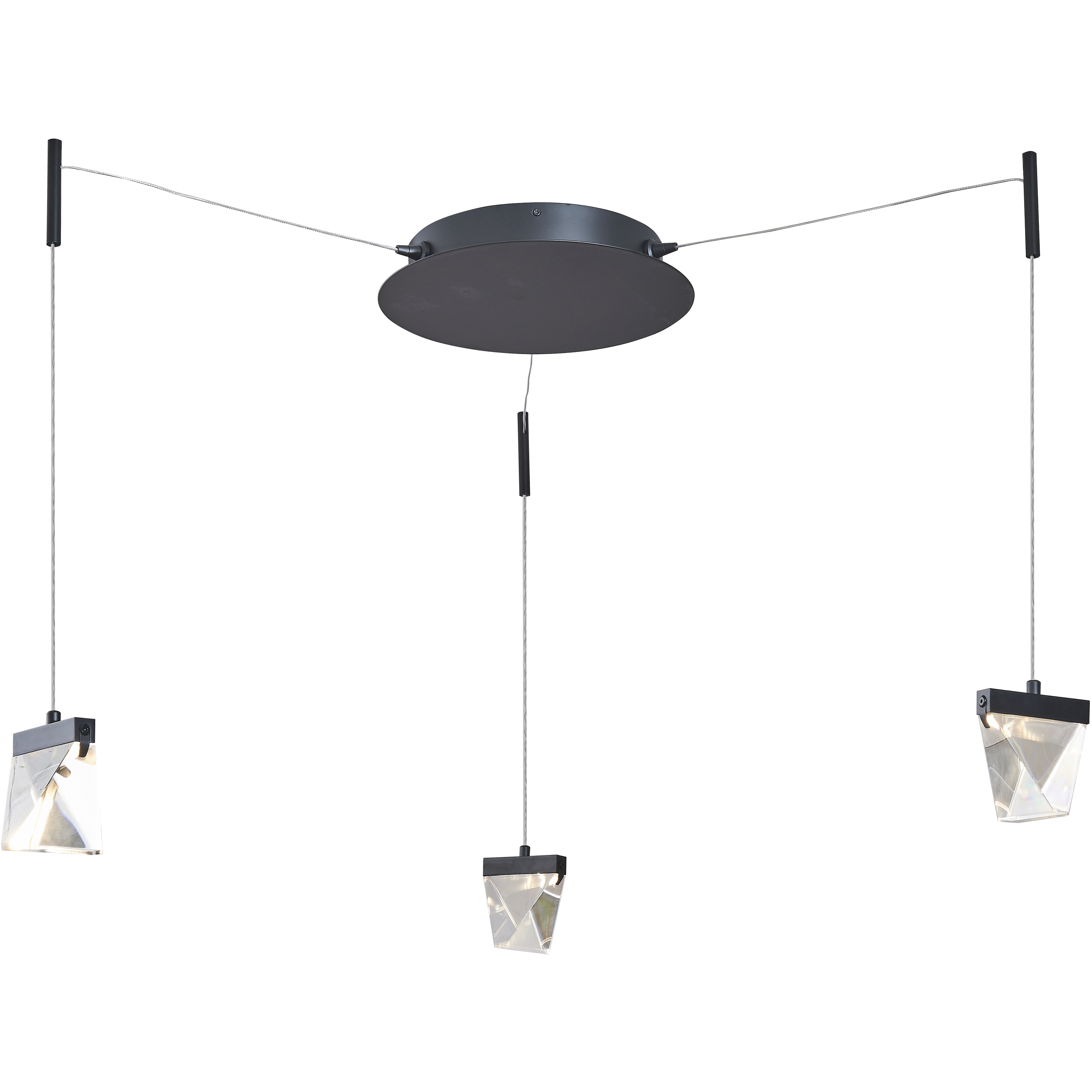 Atlas LED 12.2 inch Matte Black Pendant Ceiling Light