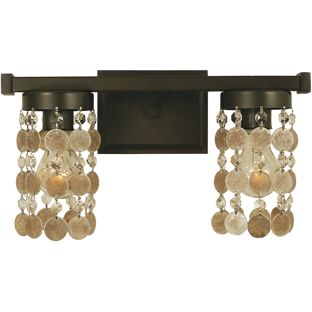 Naomi 2 Light 15 inch Brushed Nickel Sconce Wall Light