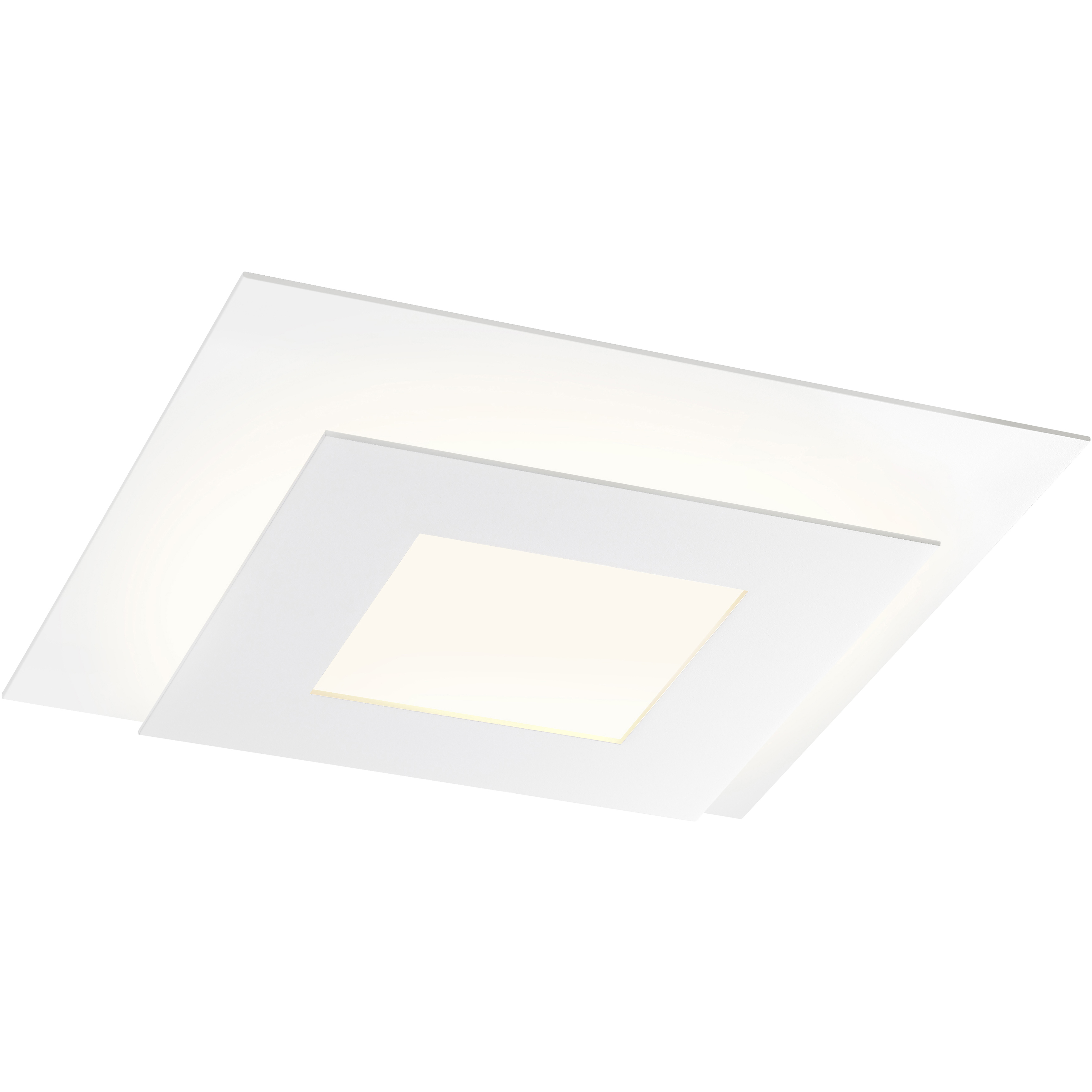 Offset LED 15 inch Textured White Surface Mount Ceiling Light