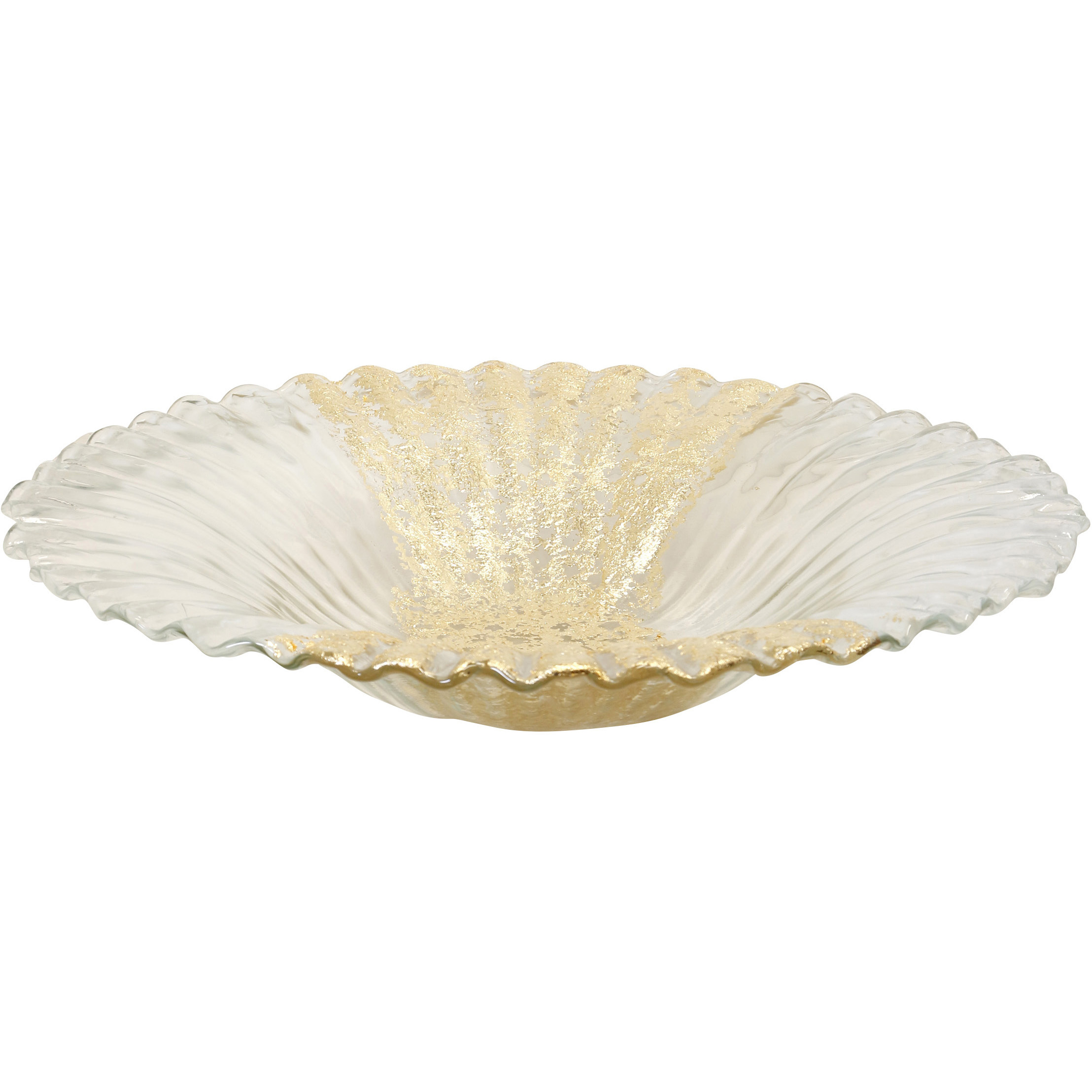 Cameron Transparent Crumbs Gold Centerpiece