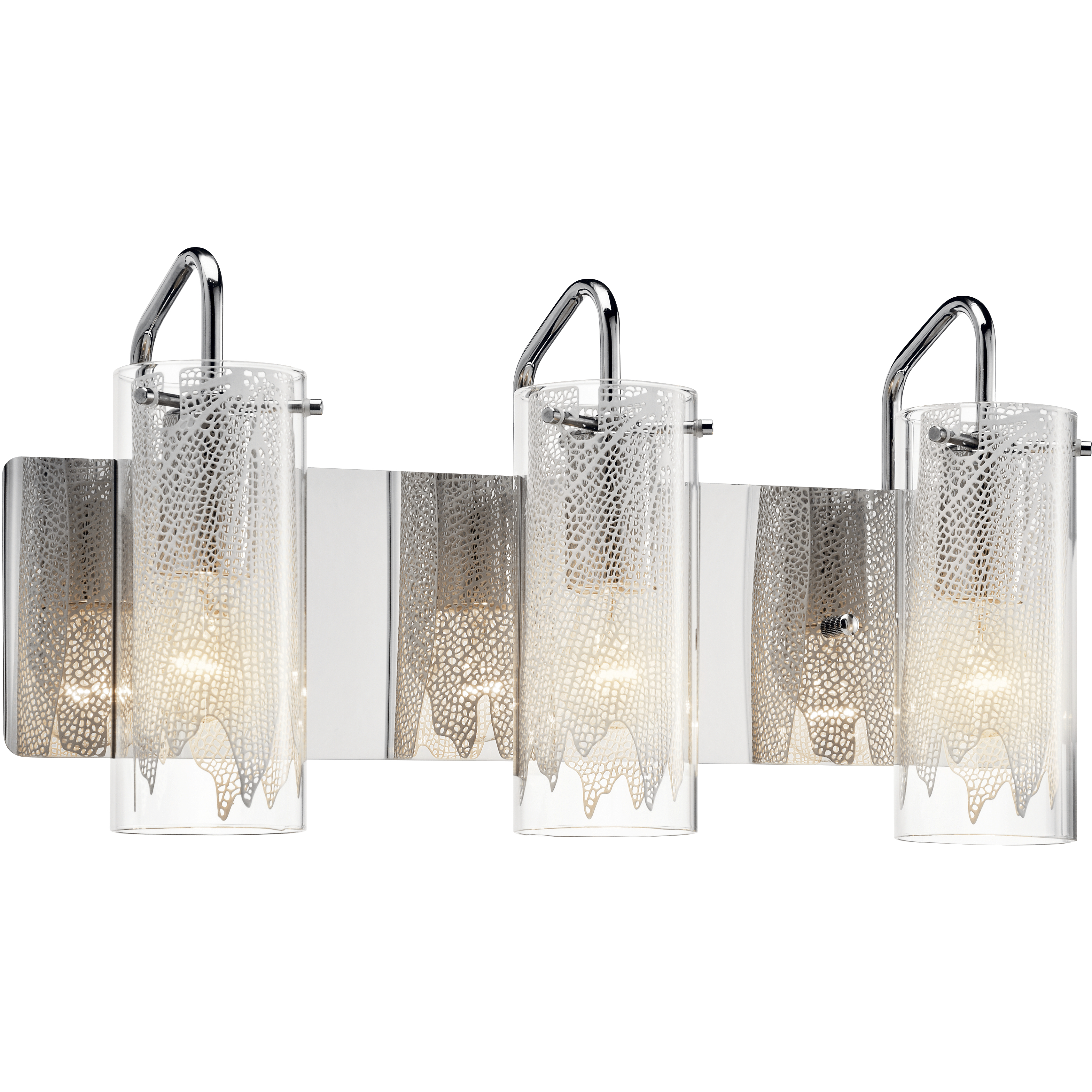 Krysalis 3 Light 19.75 inch Chrome Bathroom Vanity Light Wall Light, 3 Arm