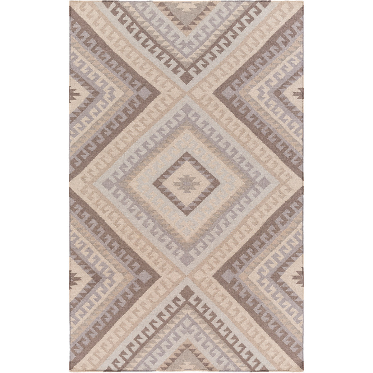 Wanderer 72 X 48 inch Gray and Neutral Area Rug, Wool