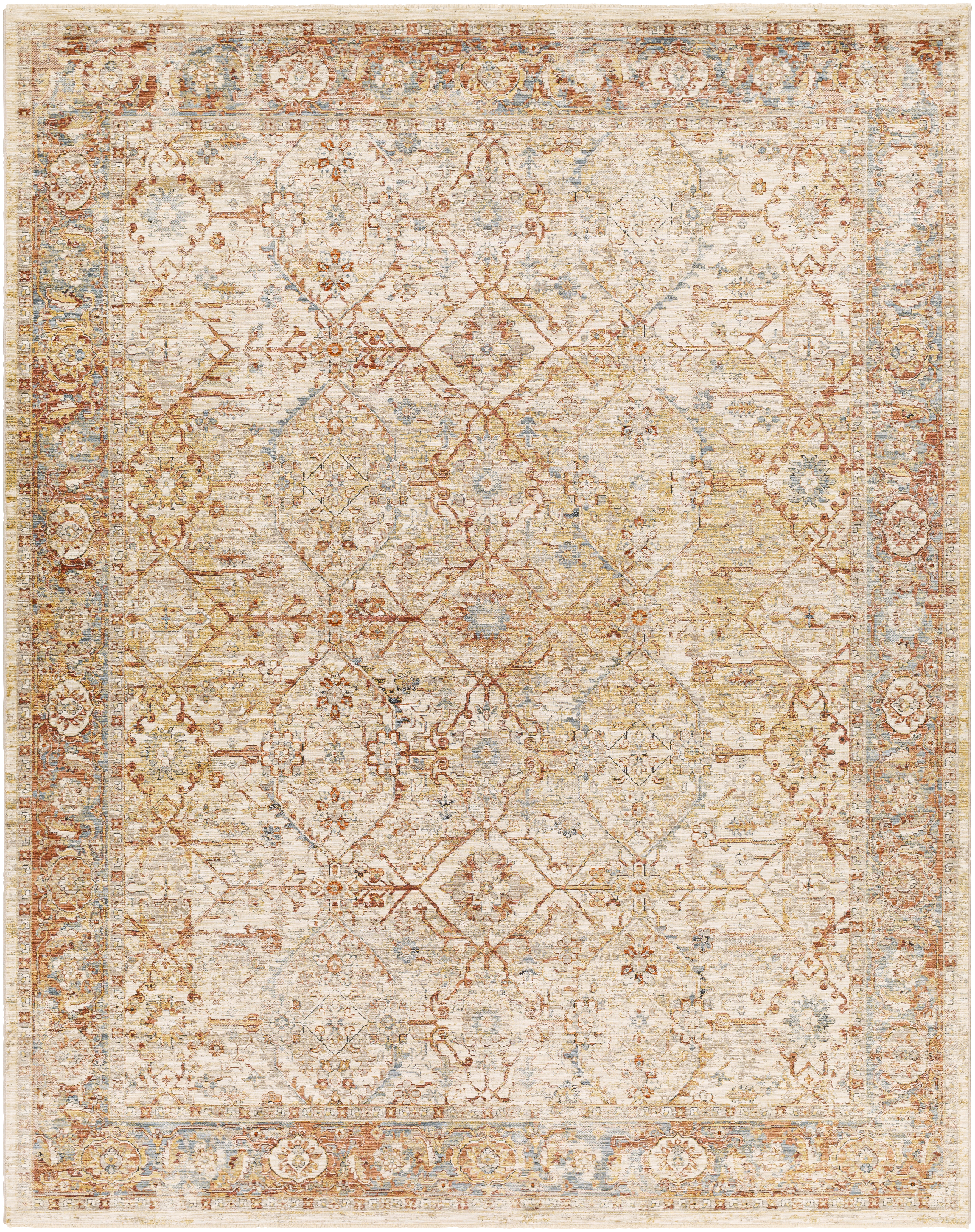Aspendos 123 X 94 inch Dusty Pink Rug, Rectangle
