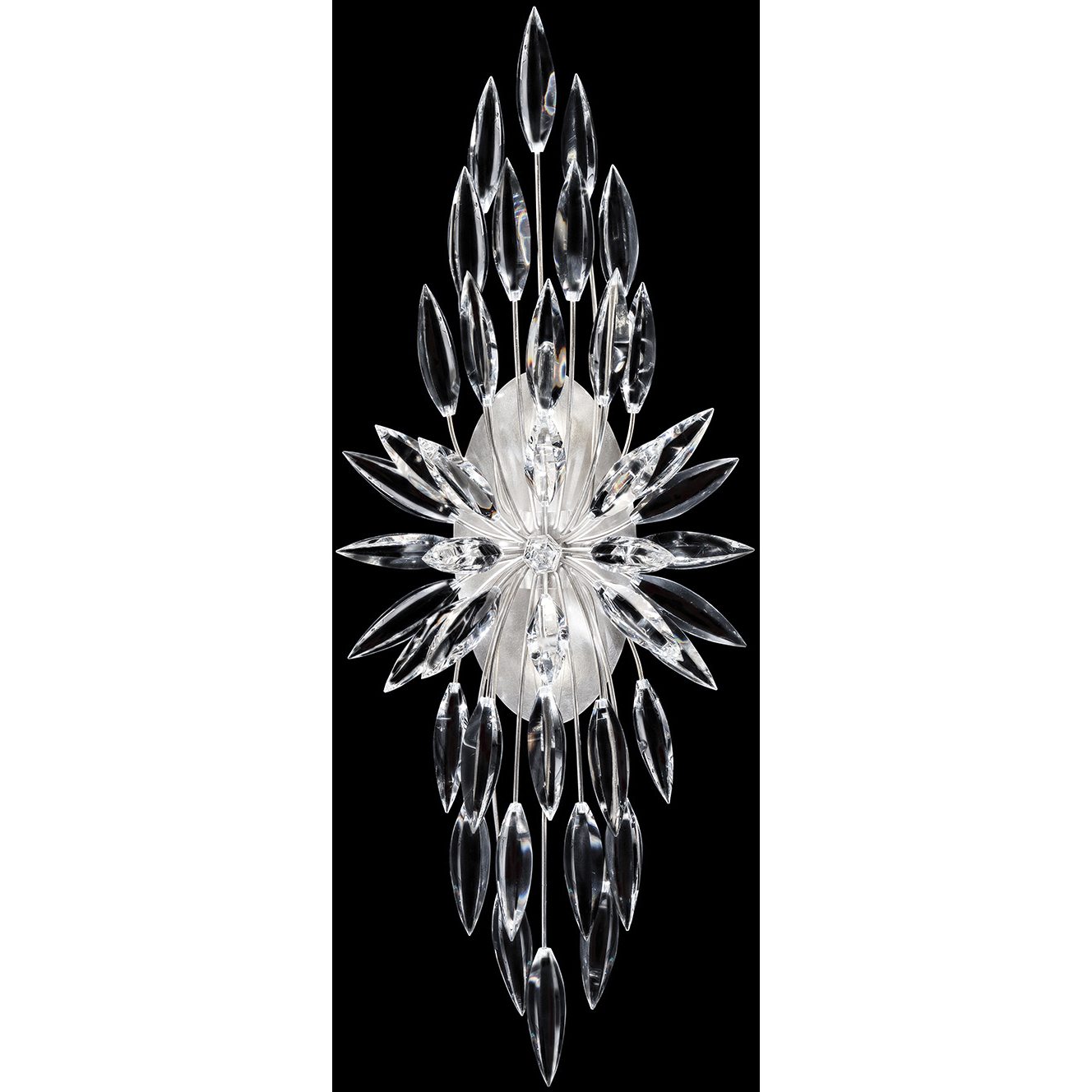 Lily Buds 2 Light 13 inch Silver Sconce Wall Light