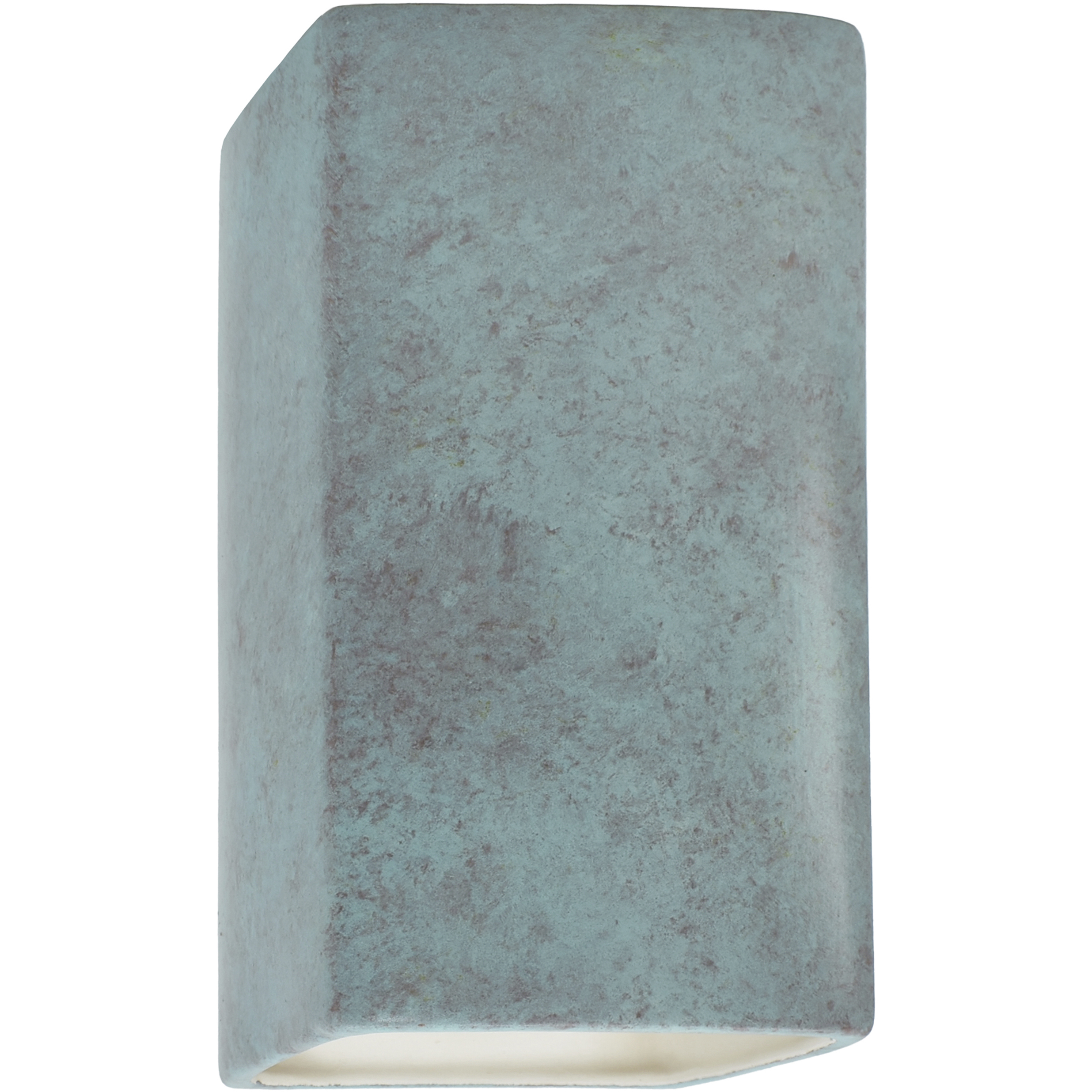 Ambiance Rectangle LED 5.25 inch Verde Patina Wall Sconce Wall Light, Small