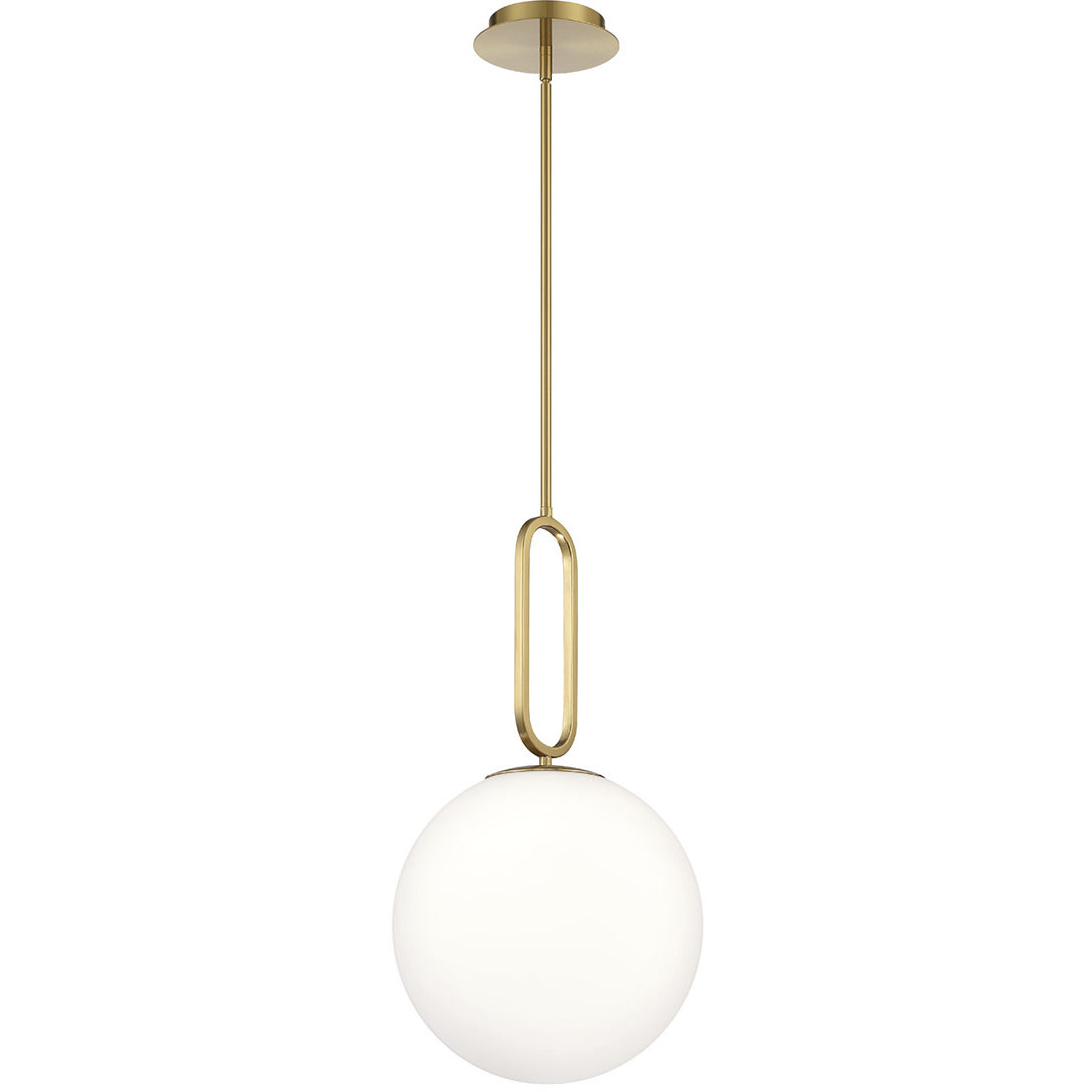 Prospect 1 Light 11.75 inch Gold Pendant Ceiling Light, Large