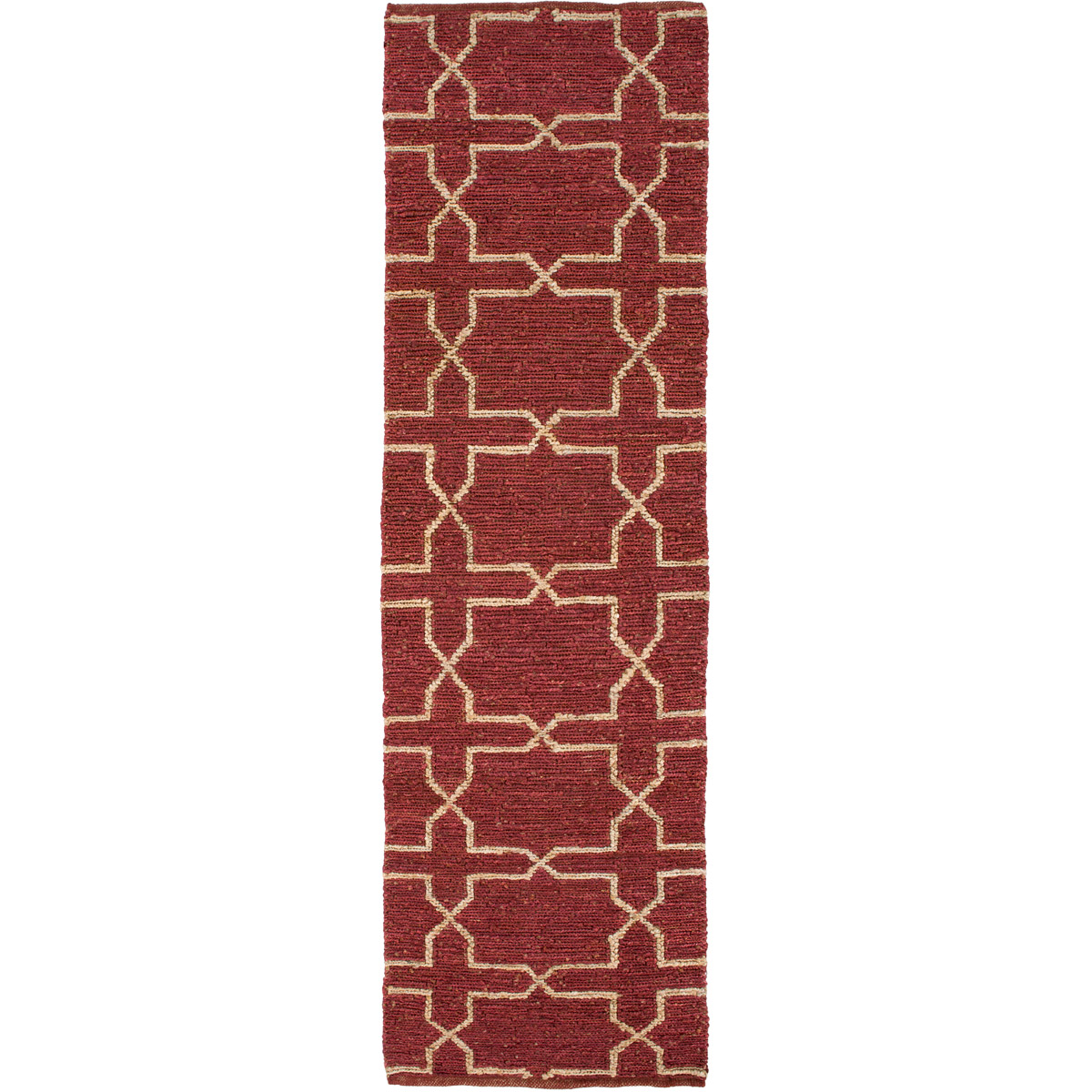 Canyon 36 X 24 inch Garnet, Camel Rug