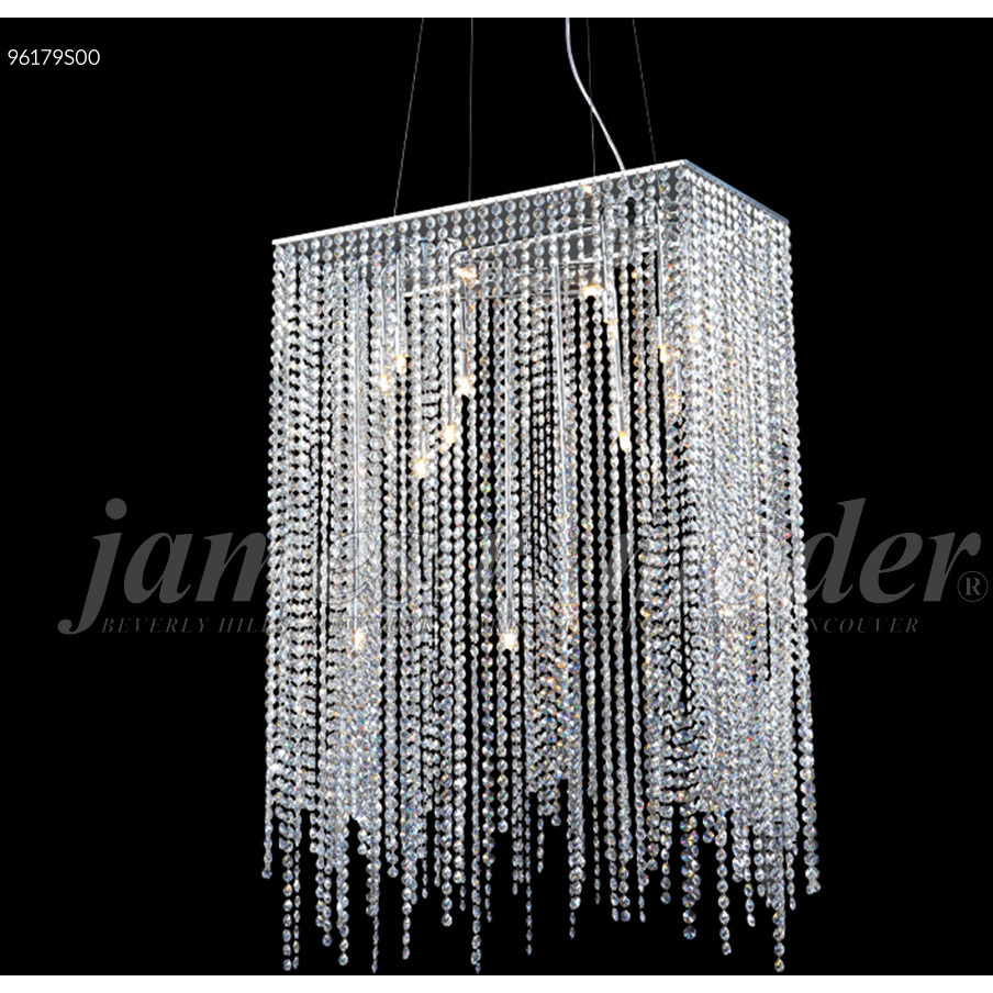 Continental Fashion 16 Light 12 inch Silver Chandelier Ceiling Light