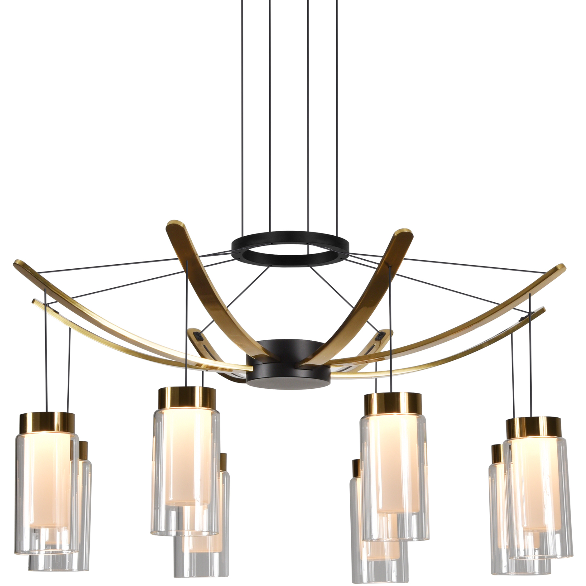 Artisan Collection/GENOA Series 24 inch Black Pendant/Chandelier Ceiling Light