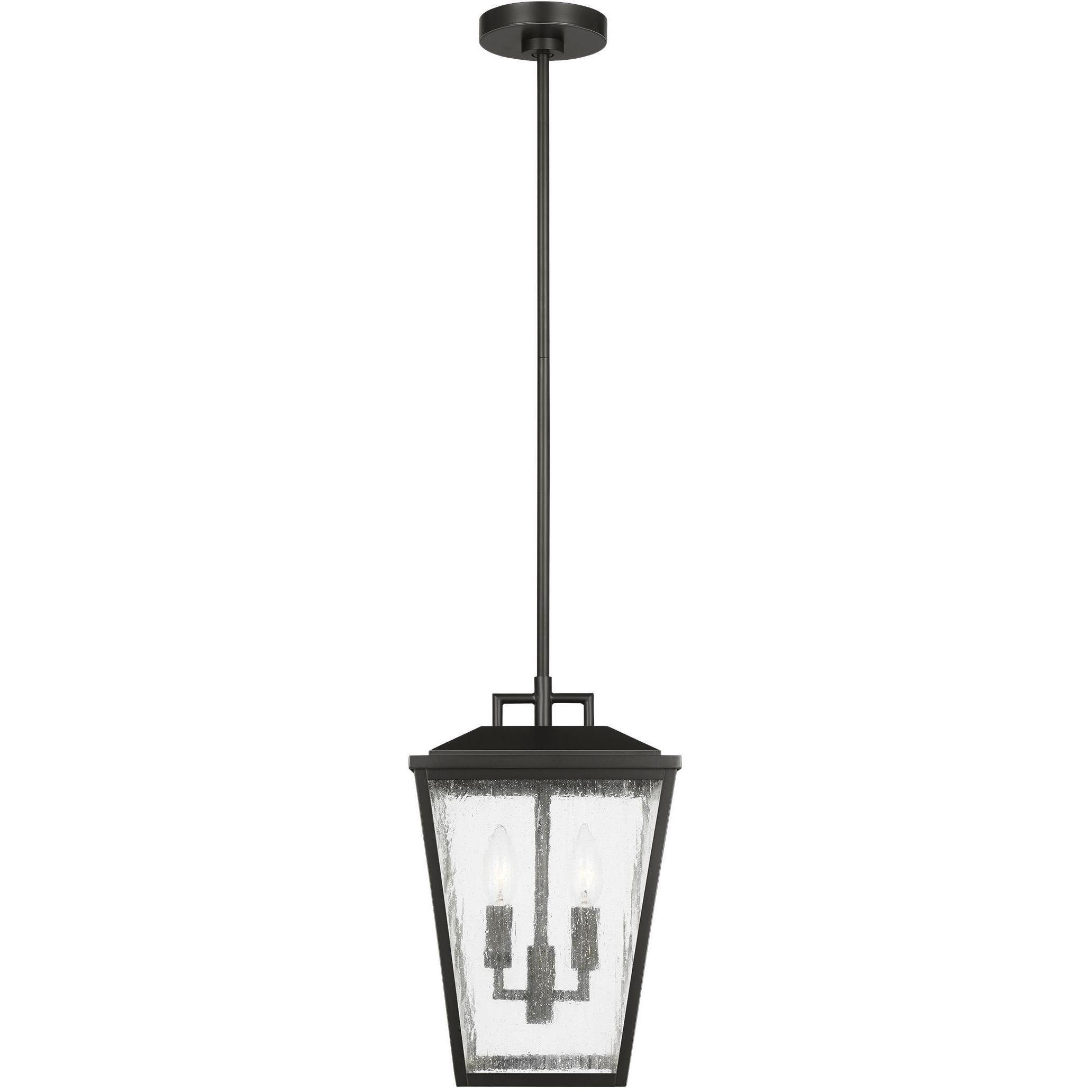 Drew & Jonathan Kennewick 2 Light 9 inch Antique Bronze Outdoor Pendant Lantern, Medium