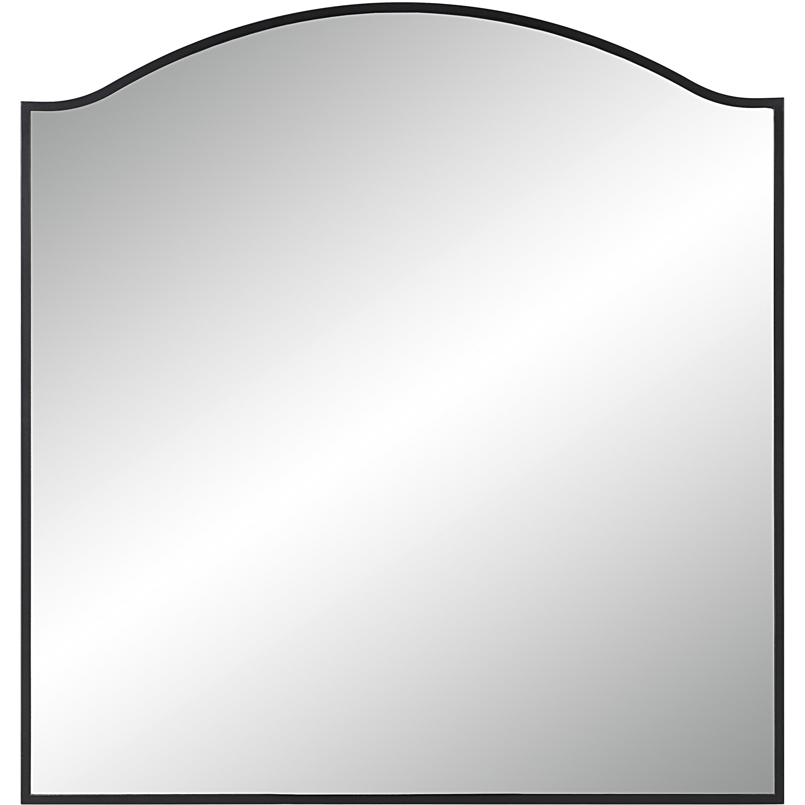 Bandon 40 X 38 inch Matte Black Wall Mirror