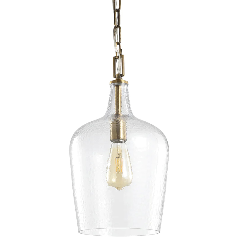 Blossom 1 Light 9.25 inch Aged Brass Pendant Ceiling Light