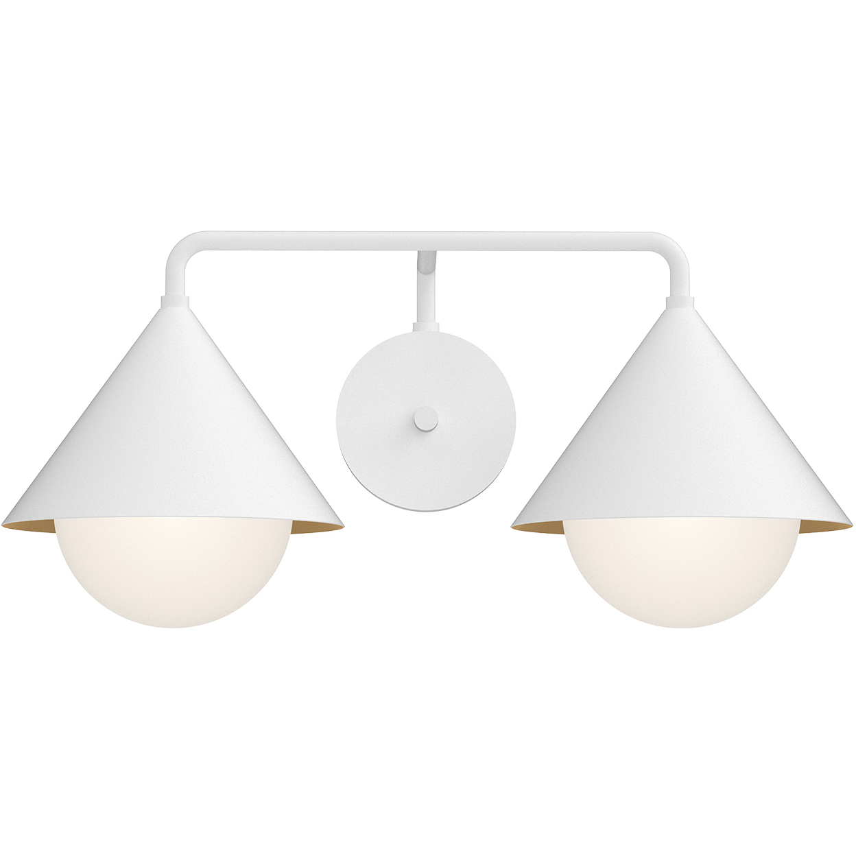 Alora Mood Remy 2 Light 21.13 inch White Vanity Light Wall Light