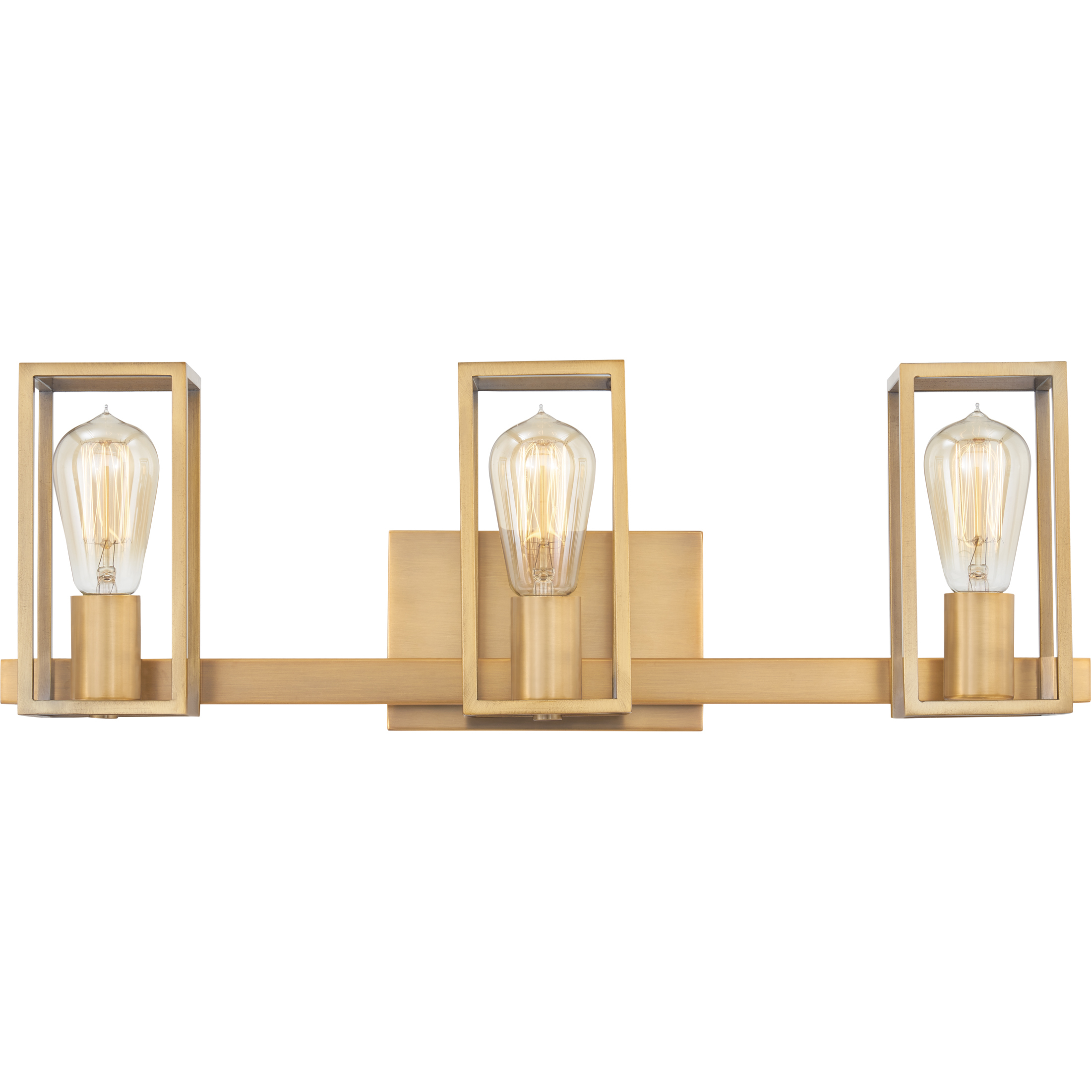 Leighton 3 Light 24 inch Weathered Brass Bath Light Wall Light, Large