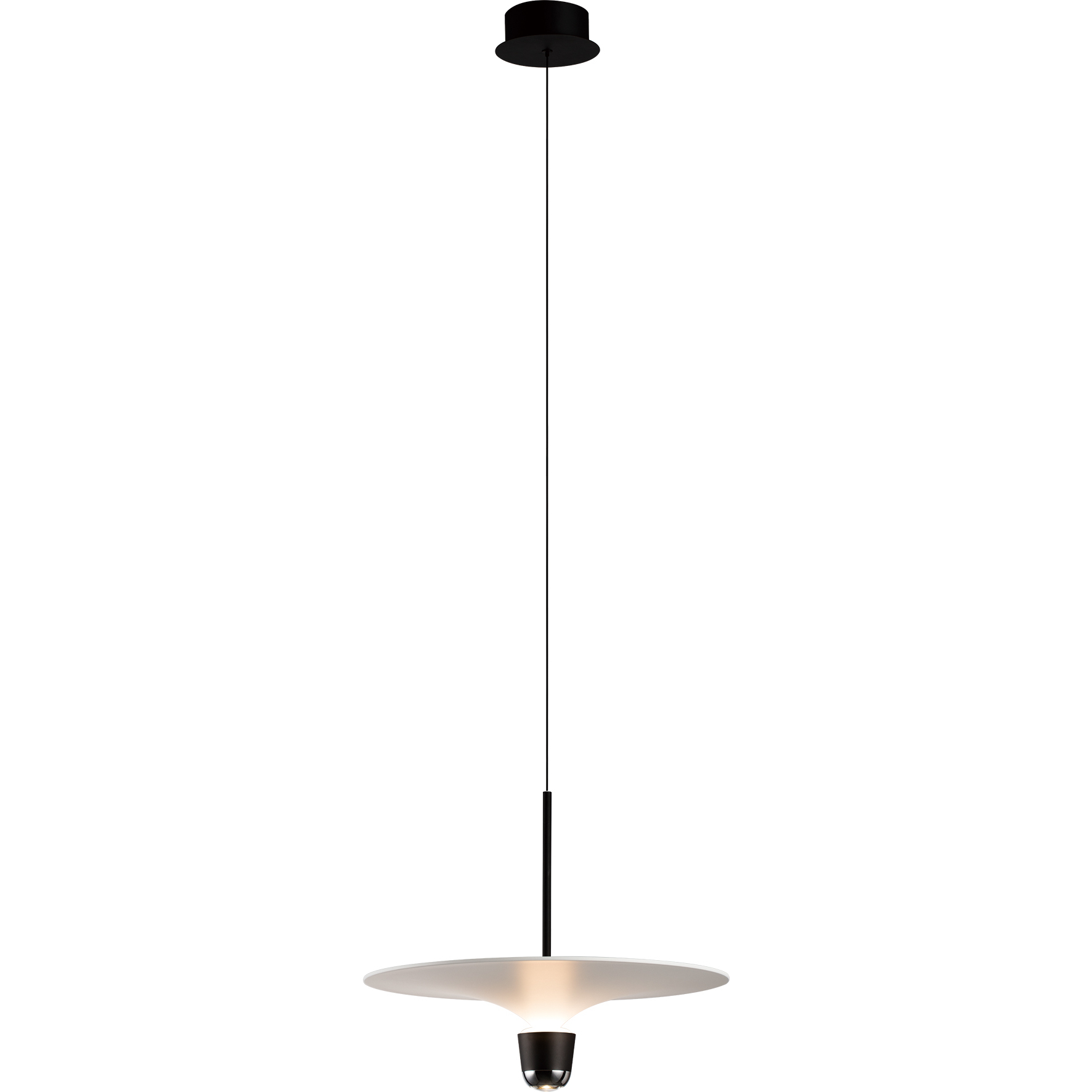 Gravity 1 Light 20 inch Pure White Pendant Ceiling Light