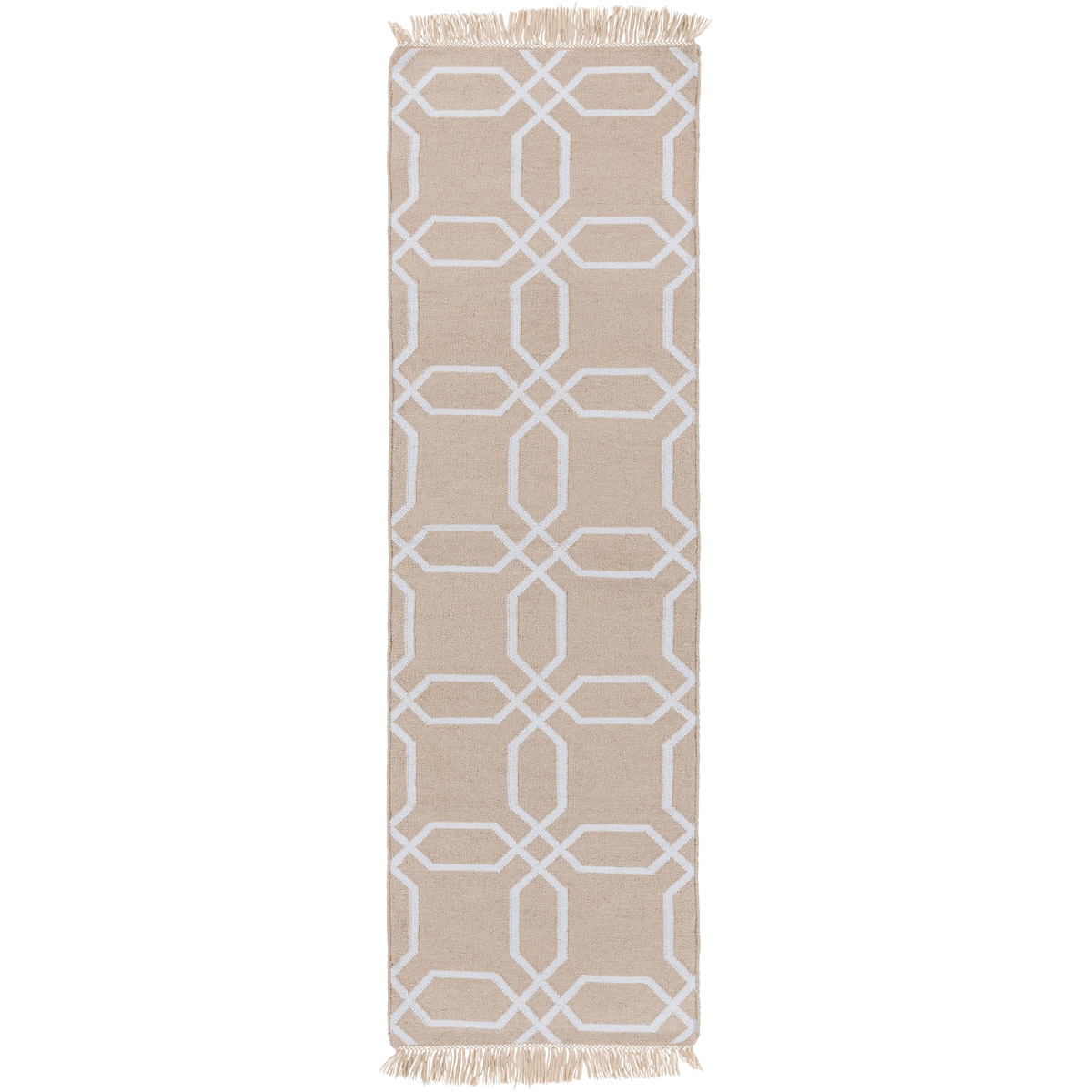 Lagoon 96 X 30 inch Ivory, White Rug