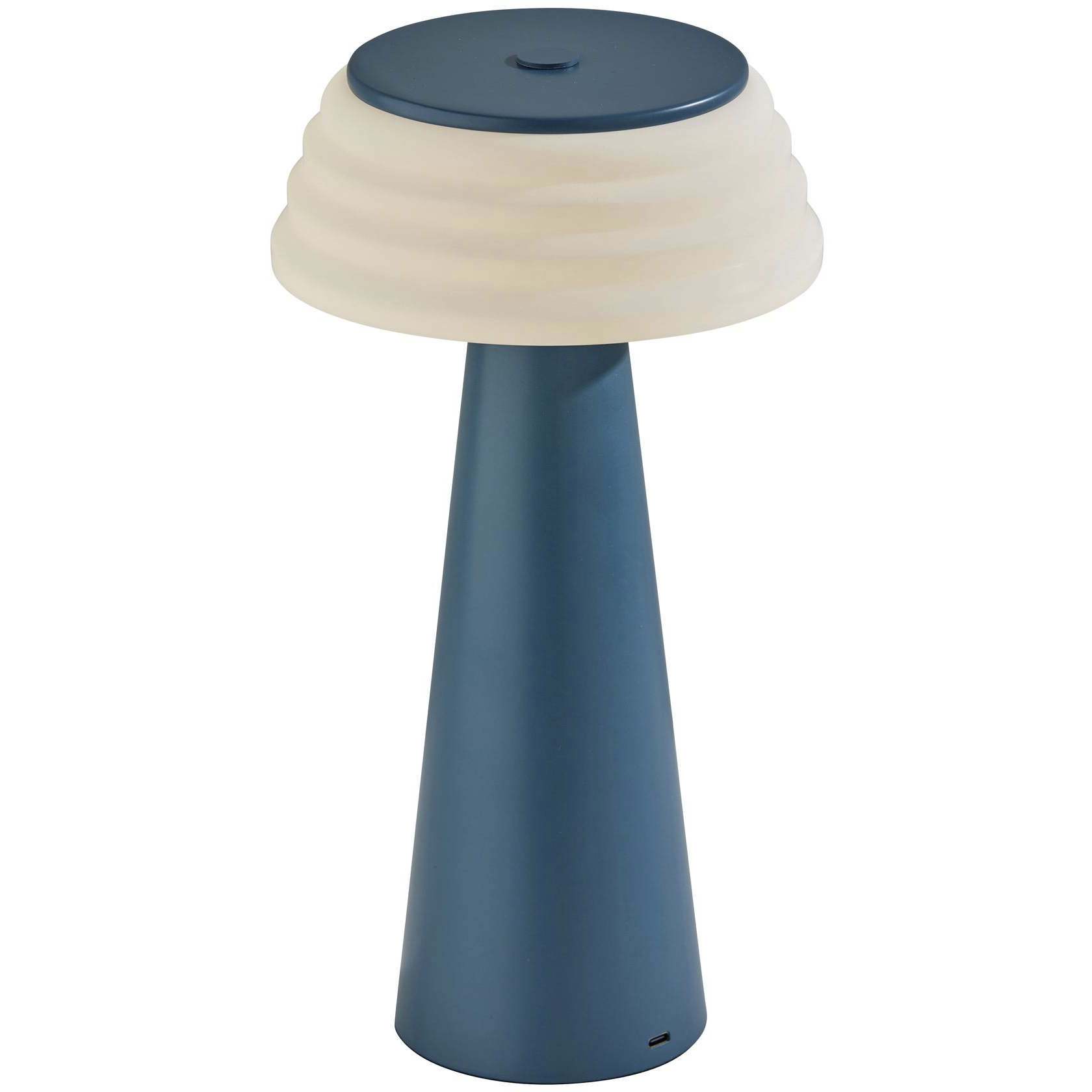 Jacky 12.5 inch 1.50 watt Dusty Blue LED Cordless Table Lamp Portable Light
