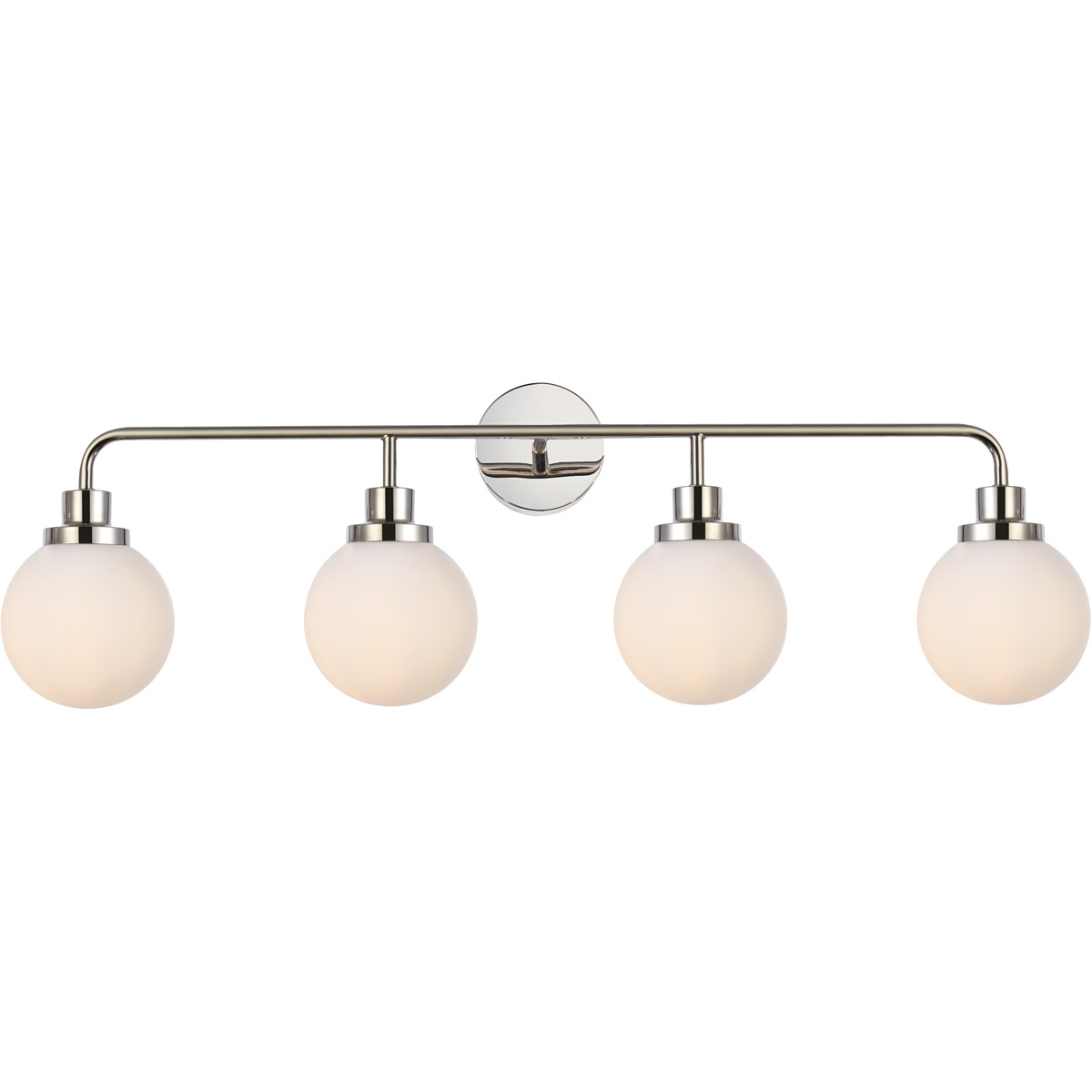 Hanson 4 Light 37.5 inch Polish Nickel Bath Sconce Wall Light in Polished Nickel