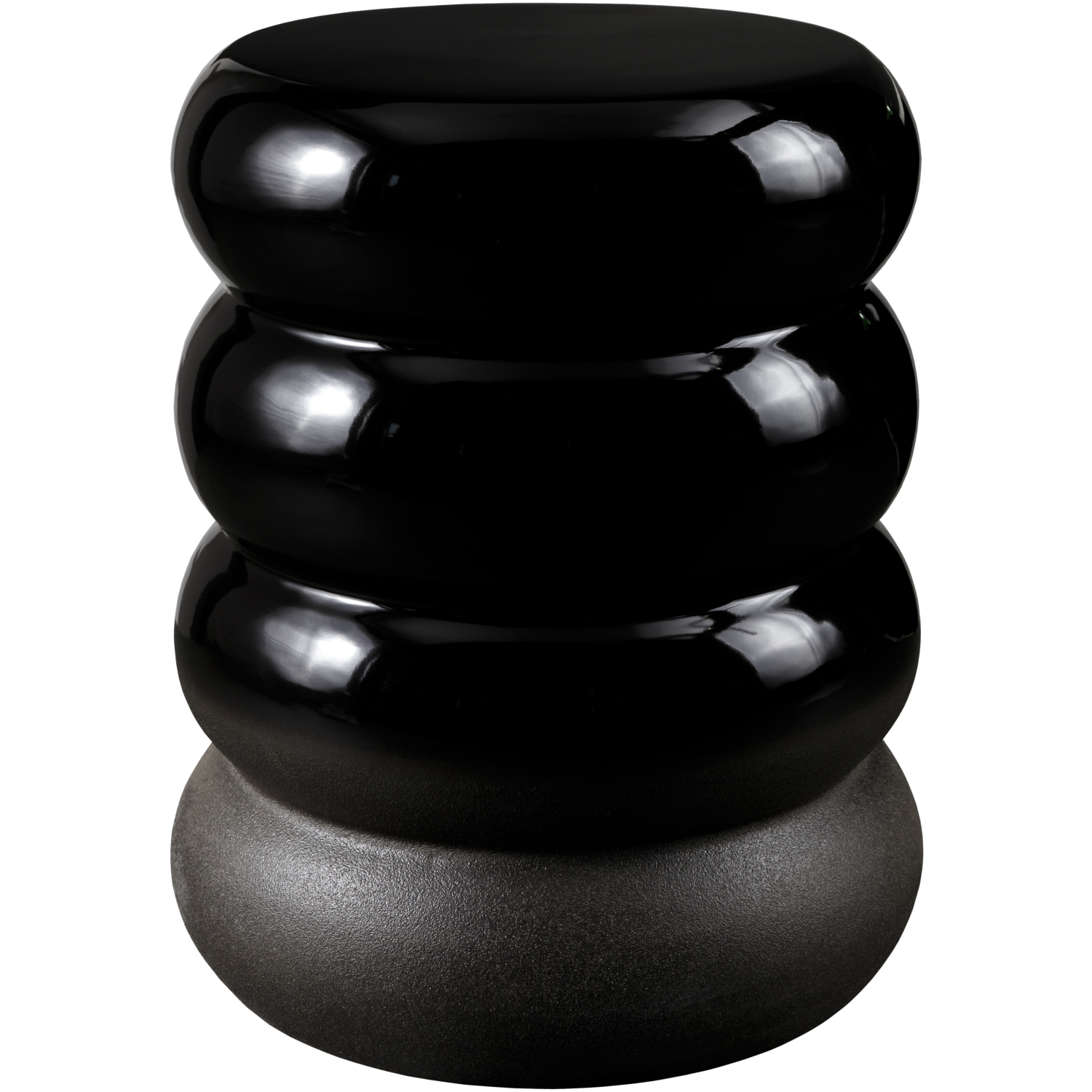 Bizen 17.3 X 13.4 inch Black / Charcoal / Black / Charcoal End Table