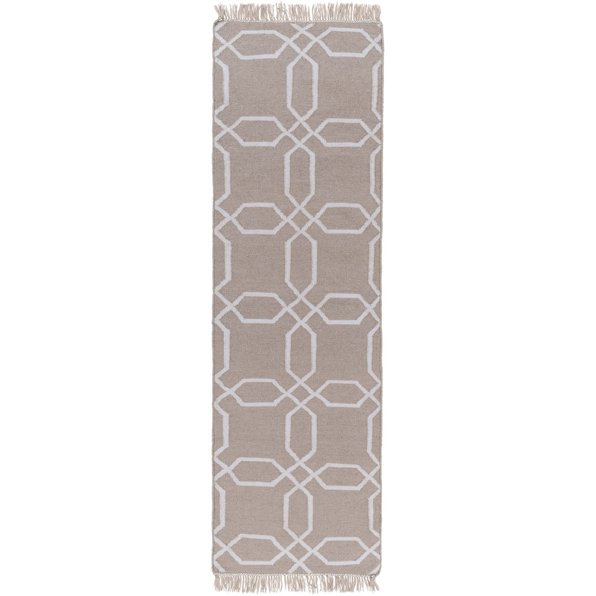 Lagoon 36 X 24 inch Medium Gray, White Rug
